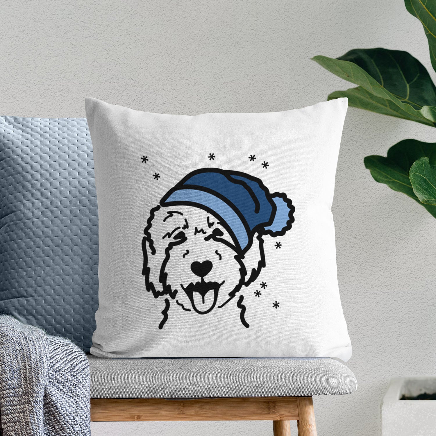 Love Always Goldendoodle 2 - Throw Pillow Cover