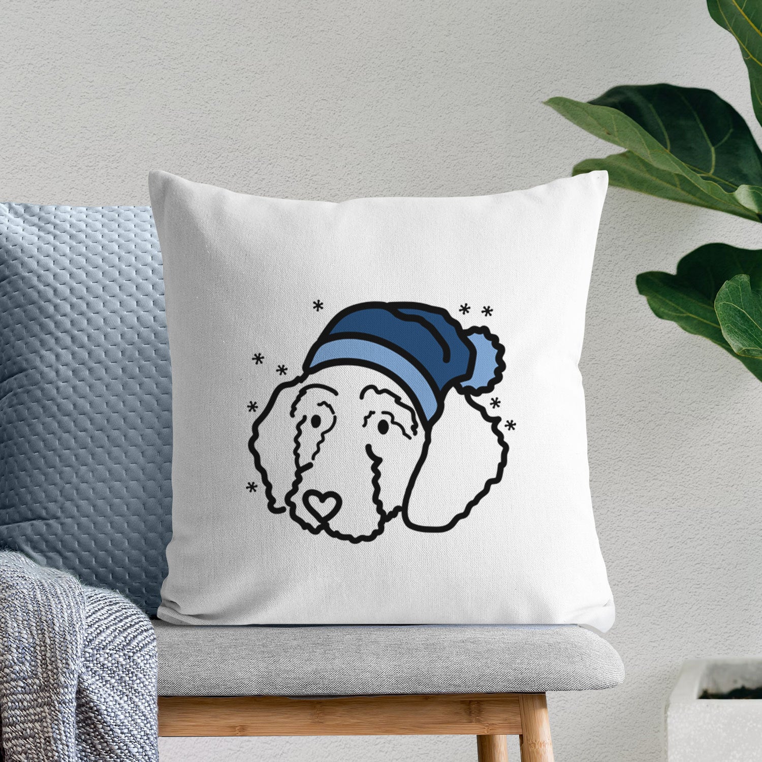 Love Always Goldendoodle - Hanna -  Throw Pillow Cover