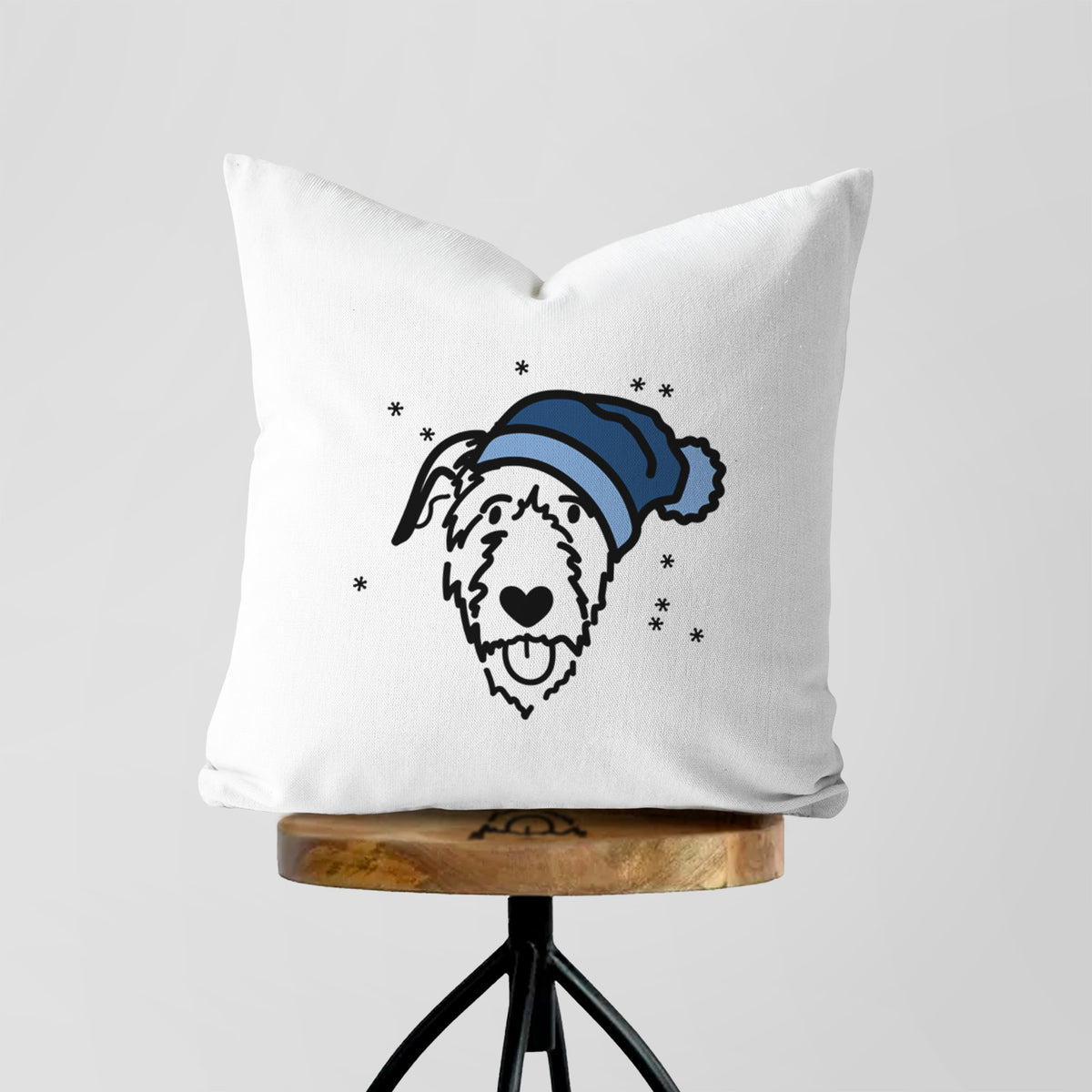 Love Always Irish Wolfhound - Throw Pillow Cover