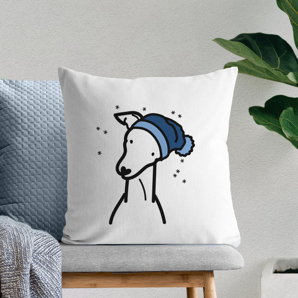 Love Always Italian Greyhound - Throw Pillow Cover