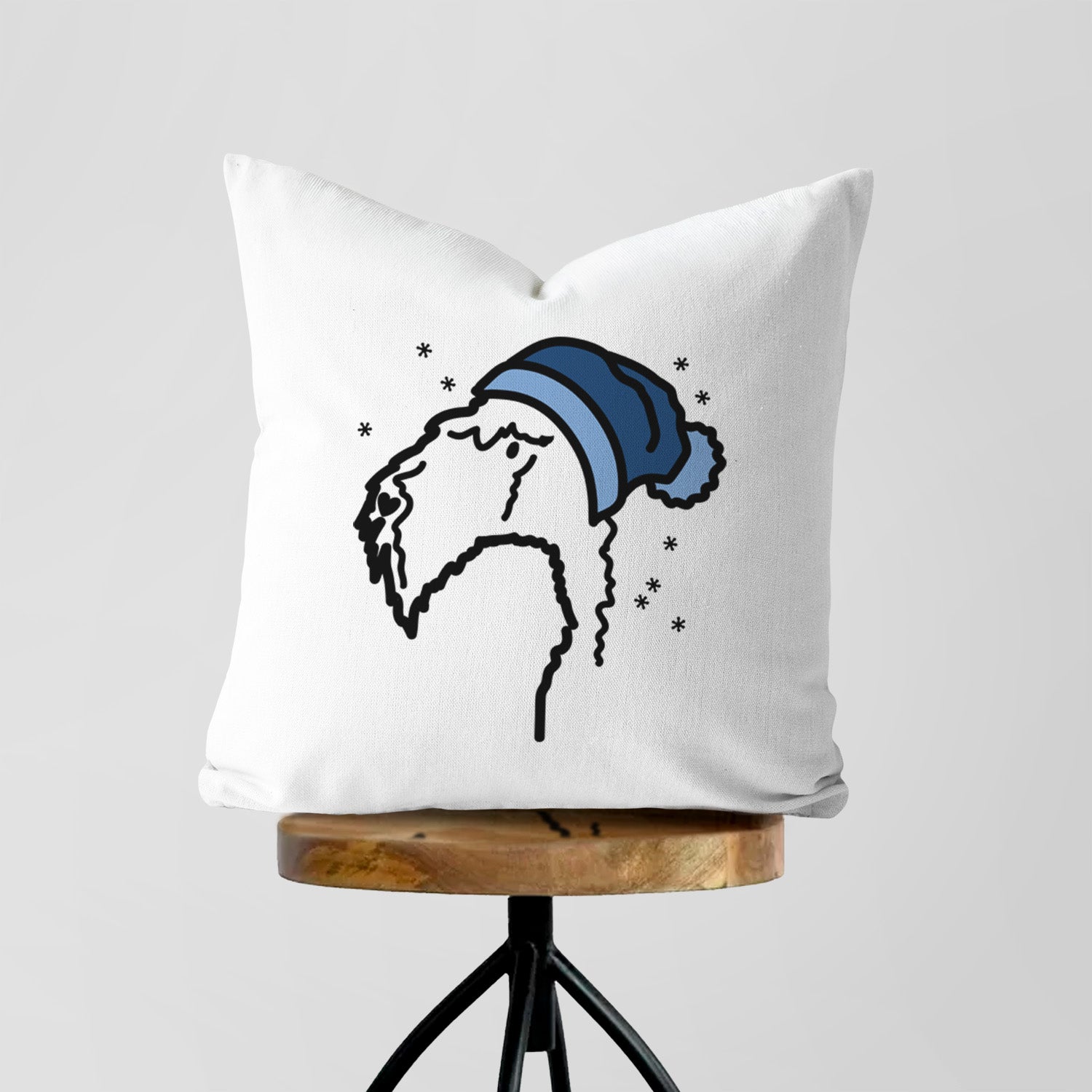 Love Always Kerry Blue Terrier - Throw Pillow Cover