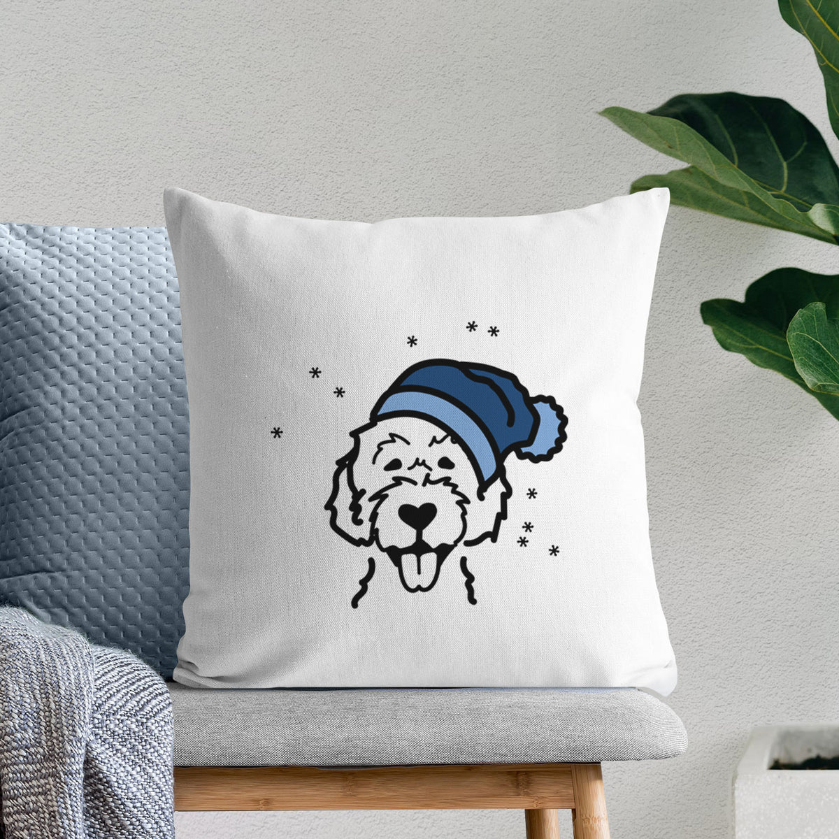 Love Always Labradoodle - Throw Pillow Cover