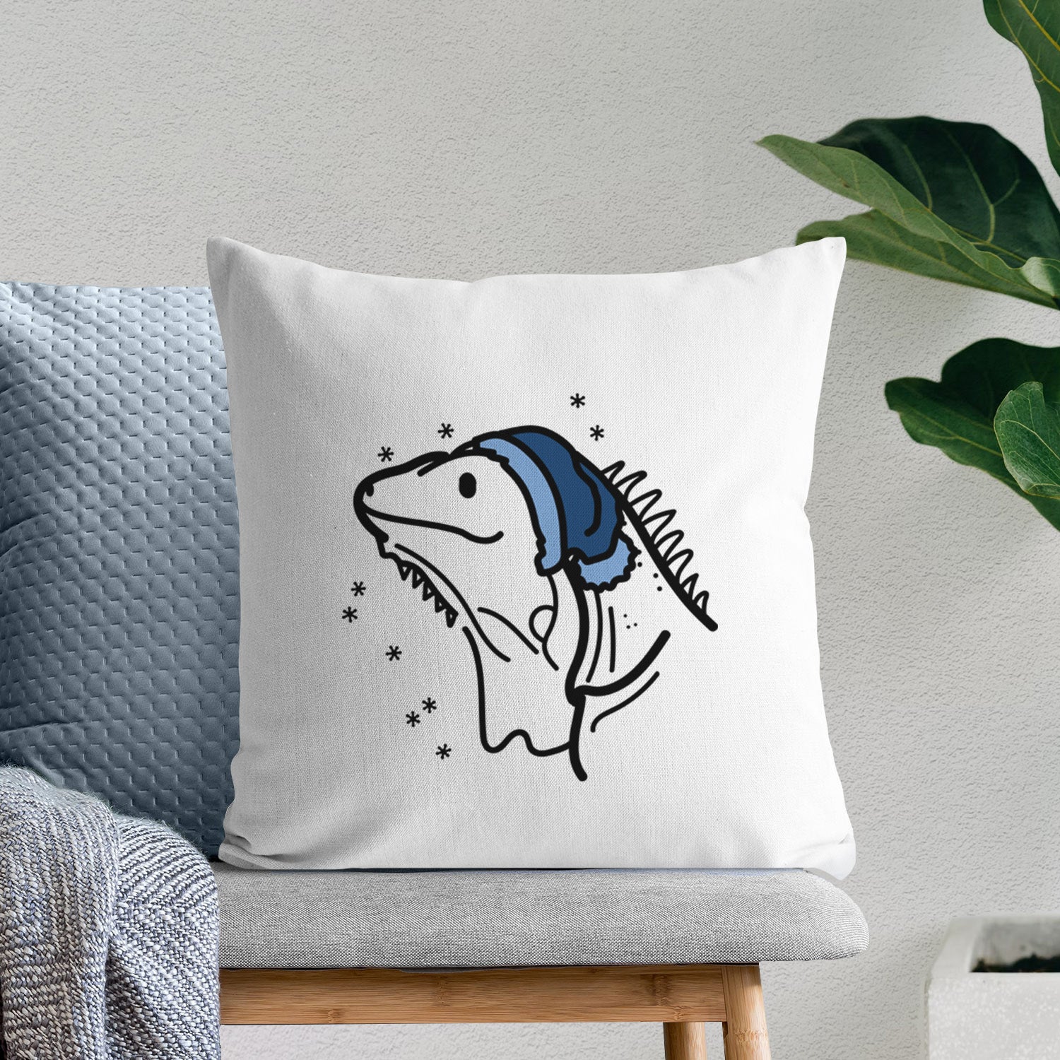 Love Always Iguana - Louie -  Throw Pillow Cover