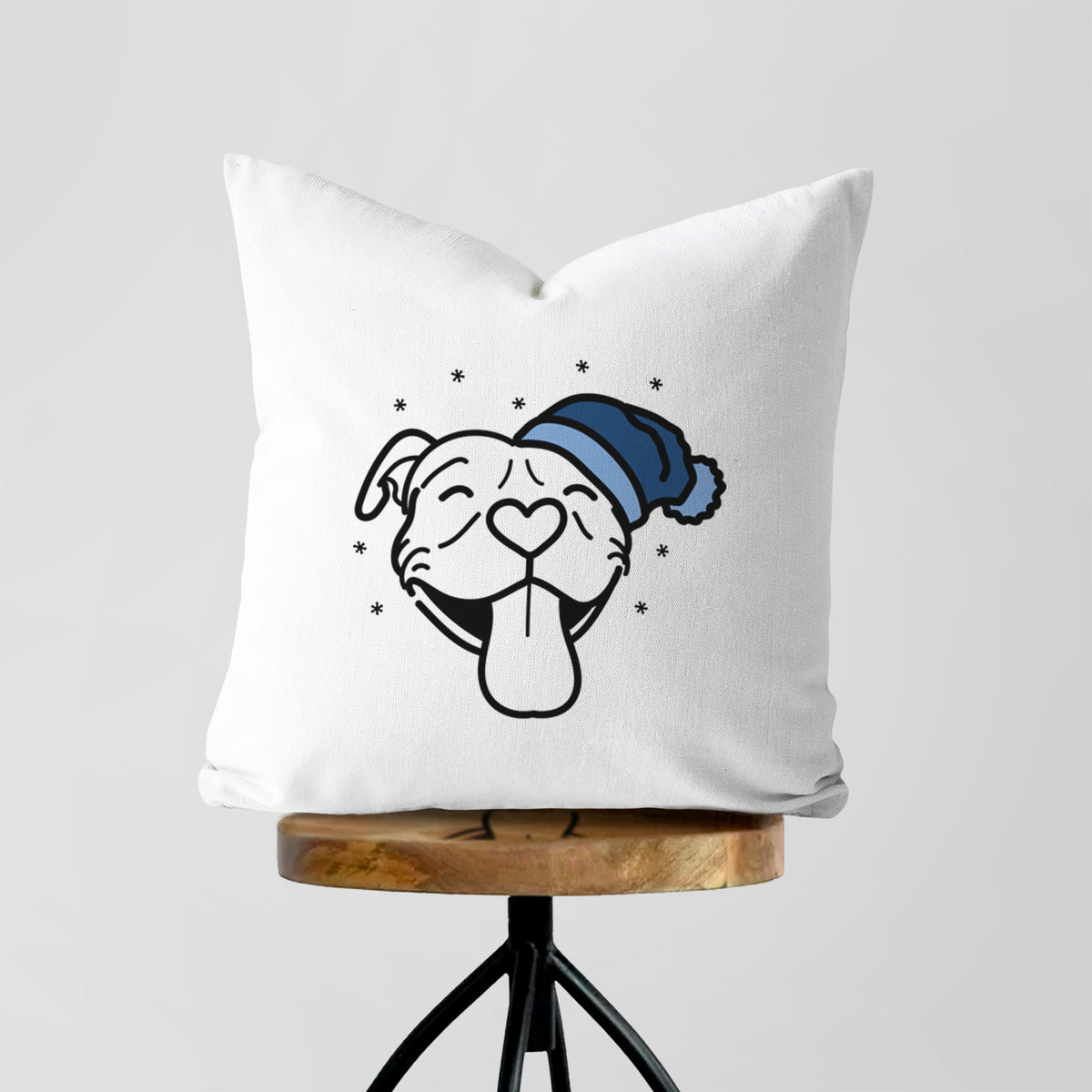 Love Always Pitbull - Louie -  Throw Pillow Cover
