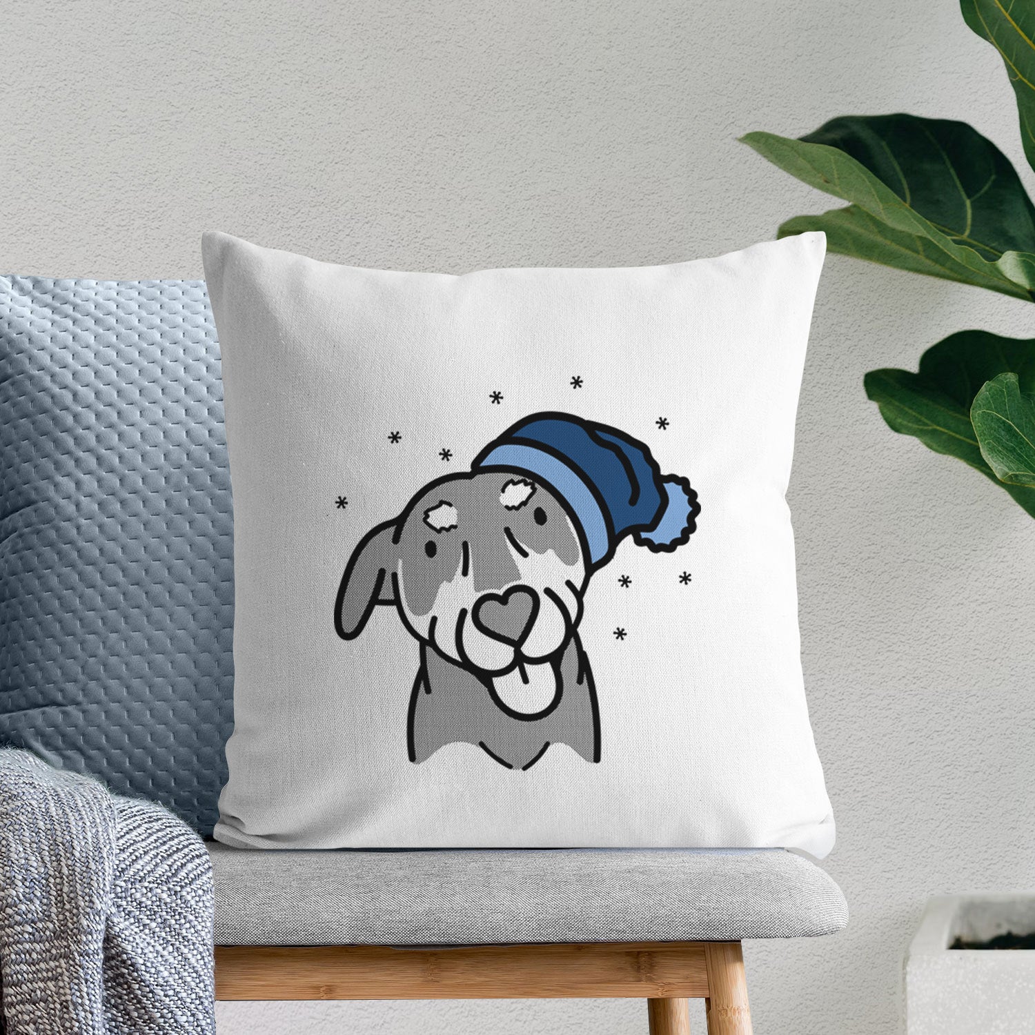 Love Always Mixed Breed - Lousia -  Throw Pillow Cover