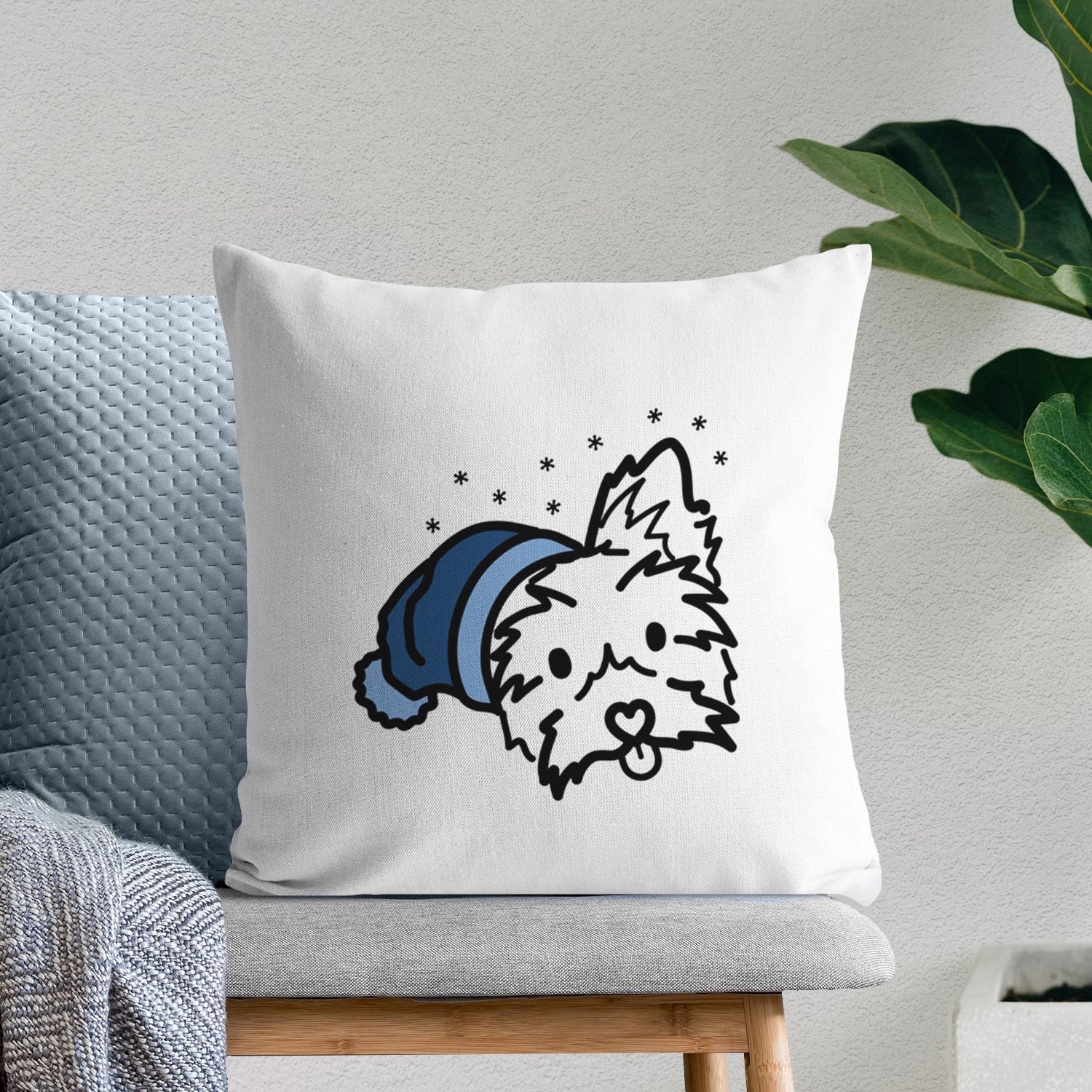 Love Always Yorkshire Terrier - Luna -  Throw Pillow Cover