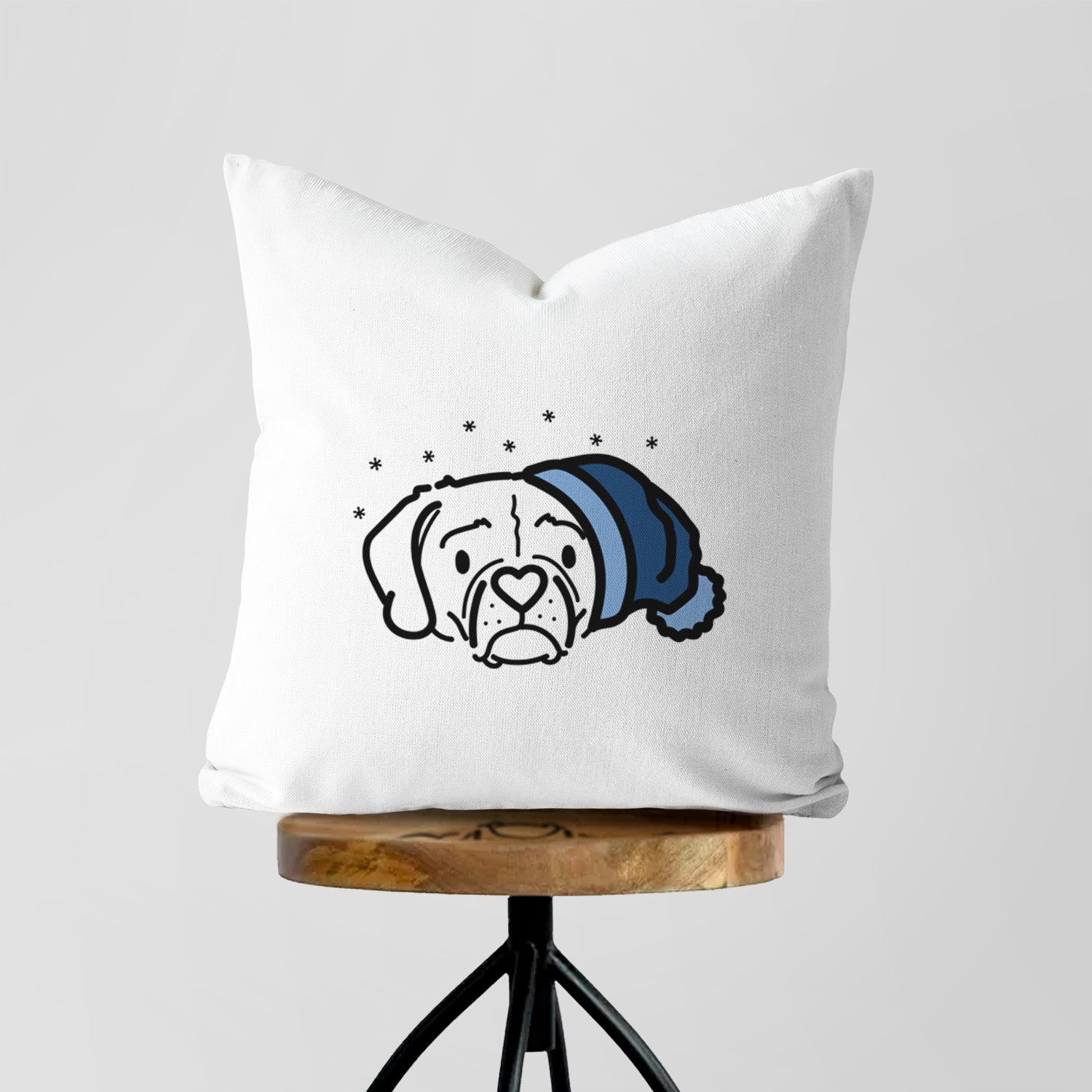 Love Always Puggle - Mitzi -  Throw Pillow Cover