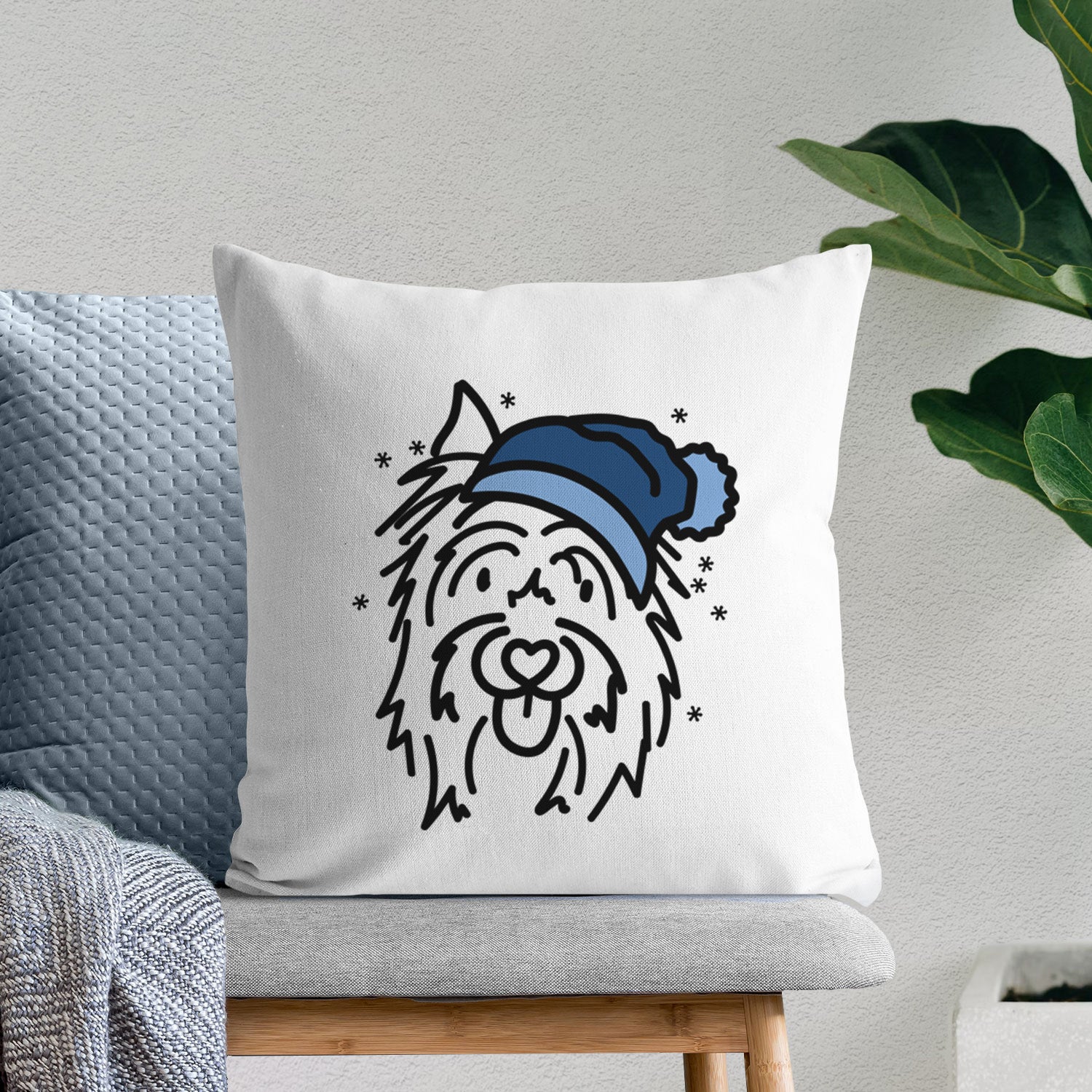 Love Always Silky Terrier - Monty -  Throw Pillow Cover