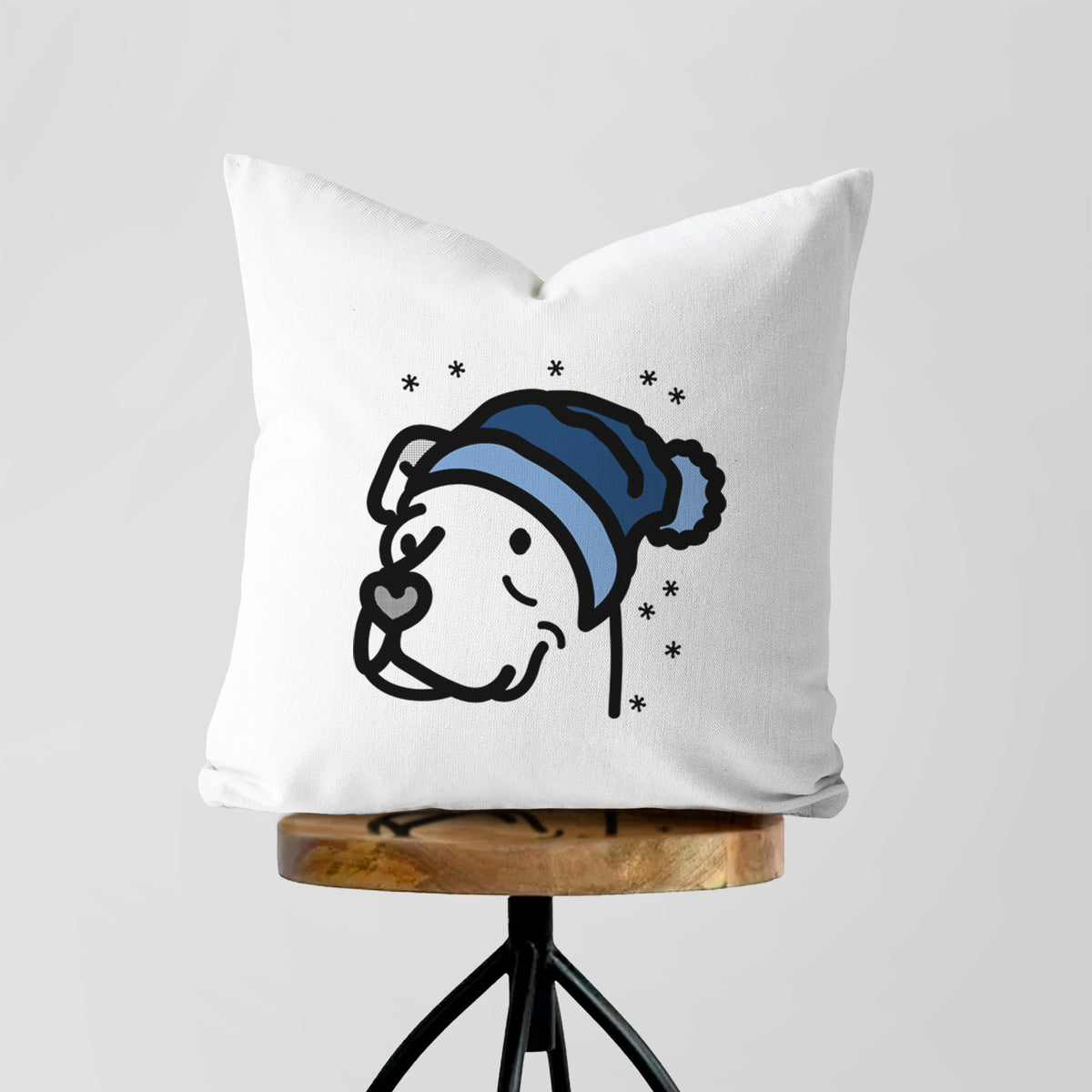 Love Always Pitbull Mix - Mr. Sir -  Throw Pillow Cover