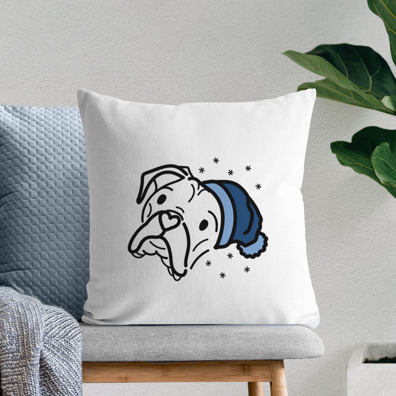 Love Always Boxer - Noodle -  Throw Pillow Cover