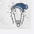 Frosty Borzoi - Opal - Decorative Hand Towel