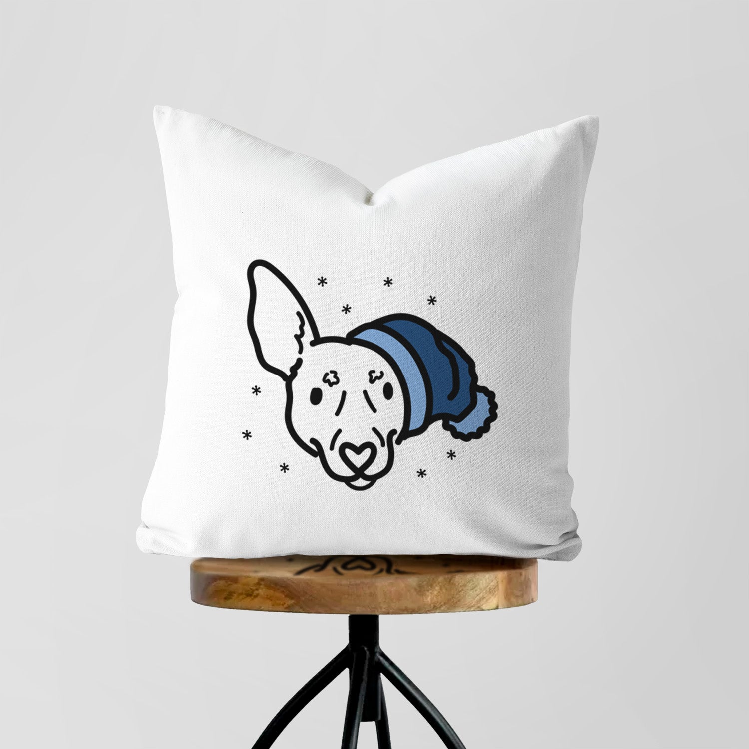 Love Always Rat Terrier - Penny -  Throw Pillow Cover