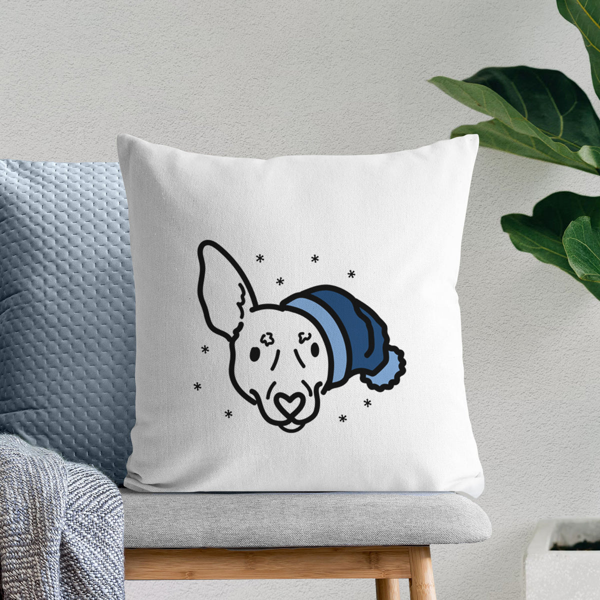 Love Always Rat Terrier - Penny -  Throw Pillow Cover