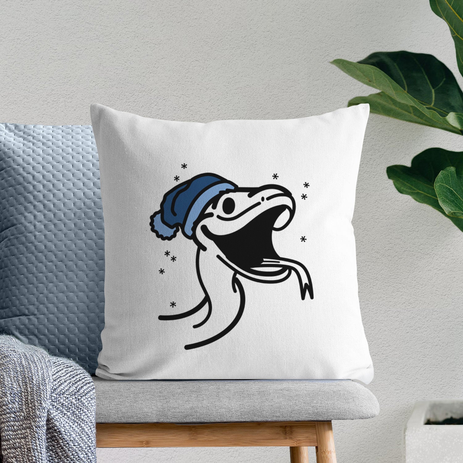 Love Always Snake - Spike -  Throw Pillow Cover