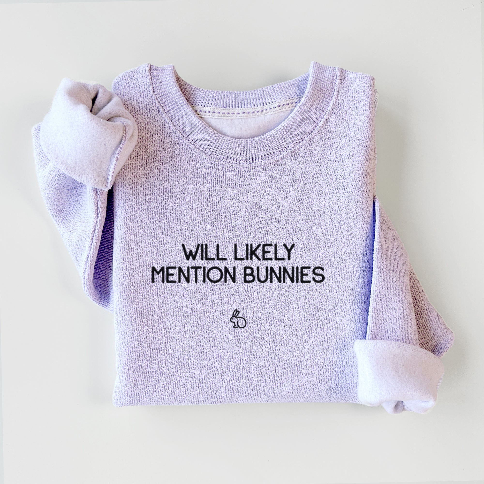 Will Likely Mention Bunnies - Knit Sweatshirt