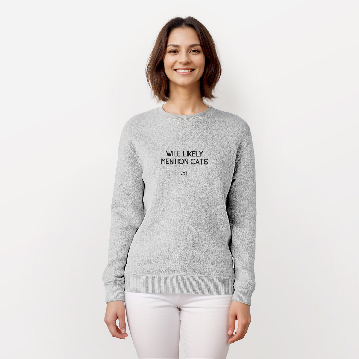 Will Likely Mention Cats - Knit Sweatshirt