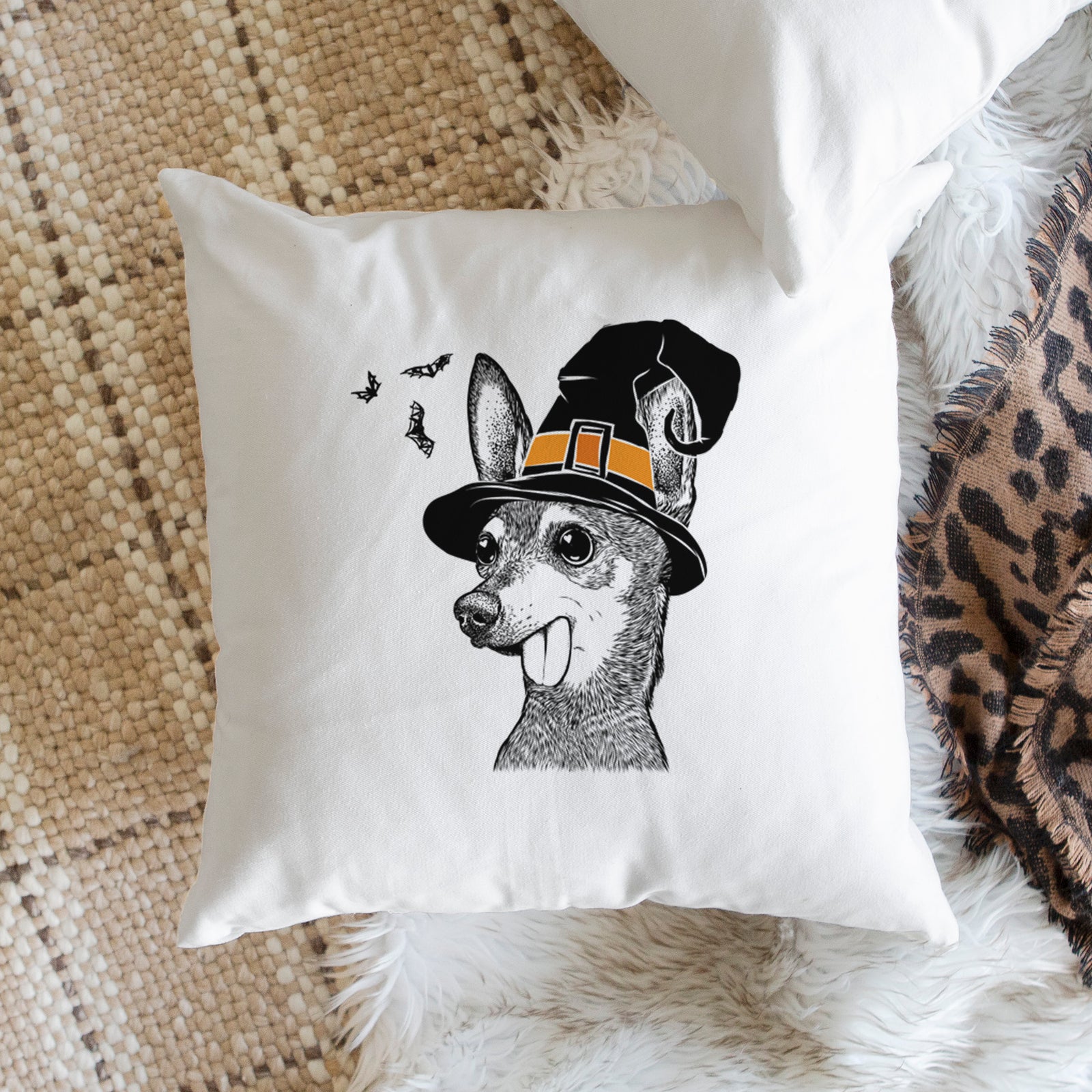 Aaron the Chihuahua - Throw Pillow Cover