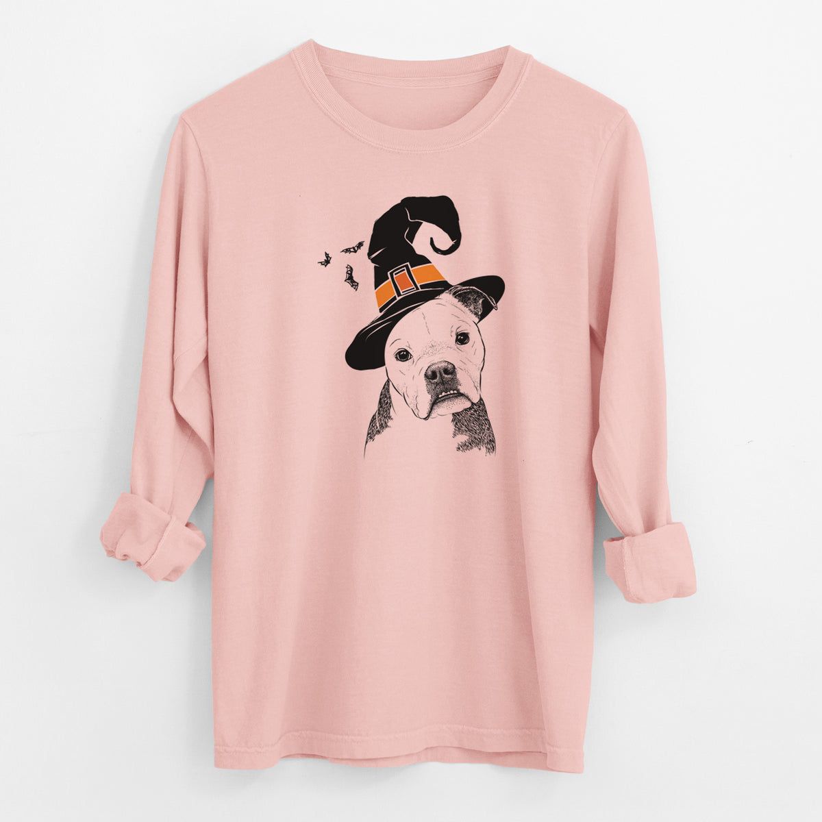 Witch Aggy the Olde English Bulldogge - Men's Heavyweight 100% Cotton Long Sleeve