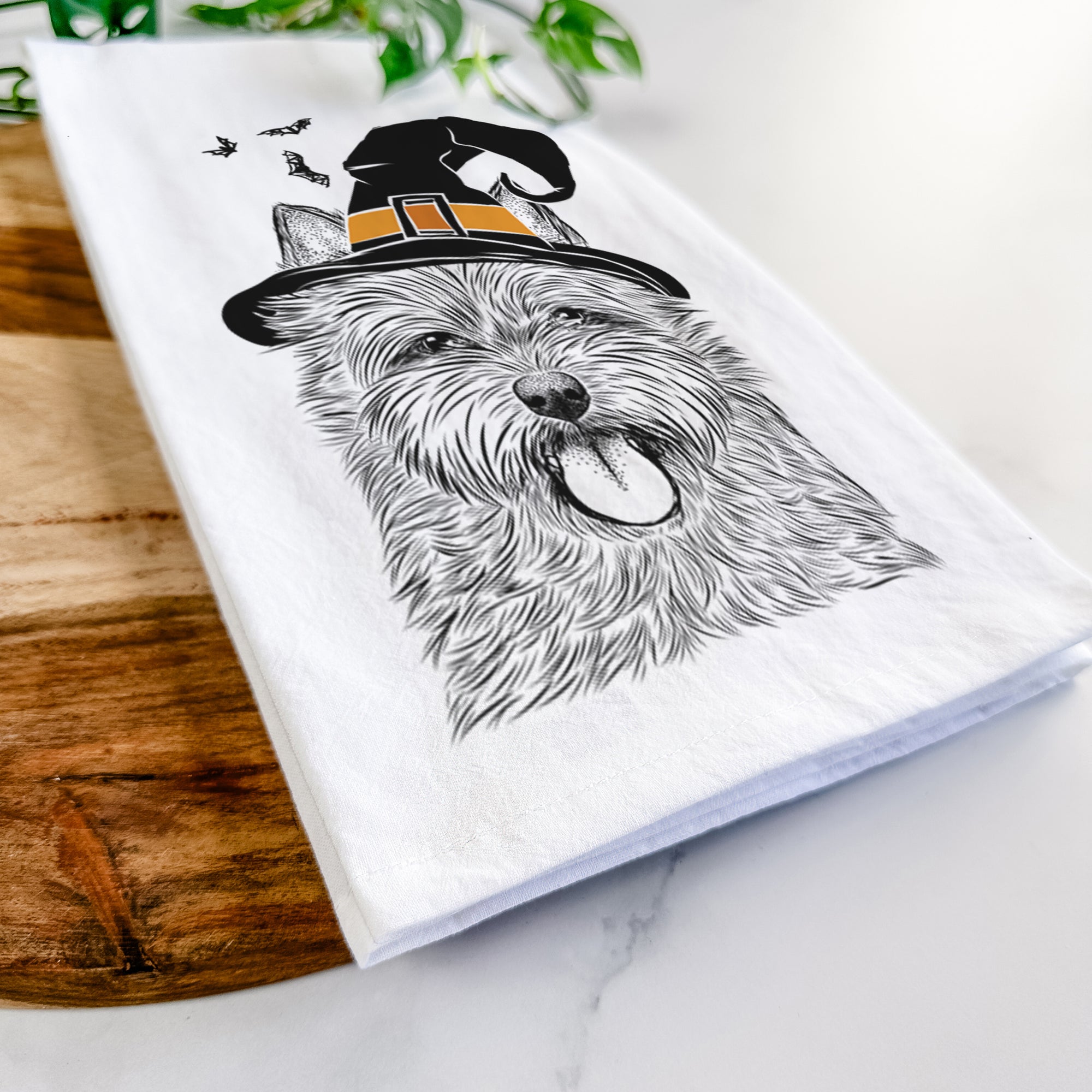 Alfie the Norwich Terrier Tea Towel