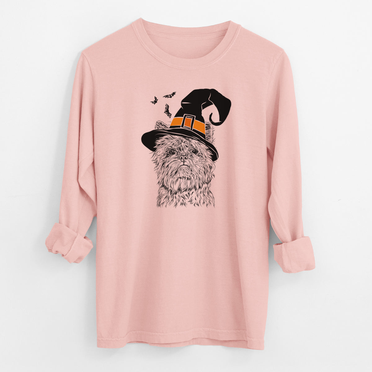 Witch Alvin the Affenpinscher - Men's Heavyweight 100% Cotton Long Sleeve