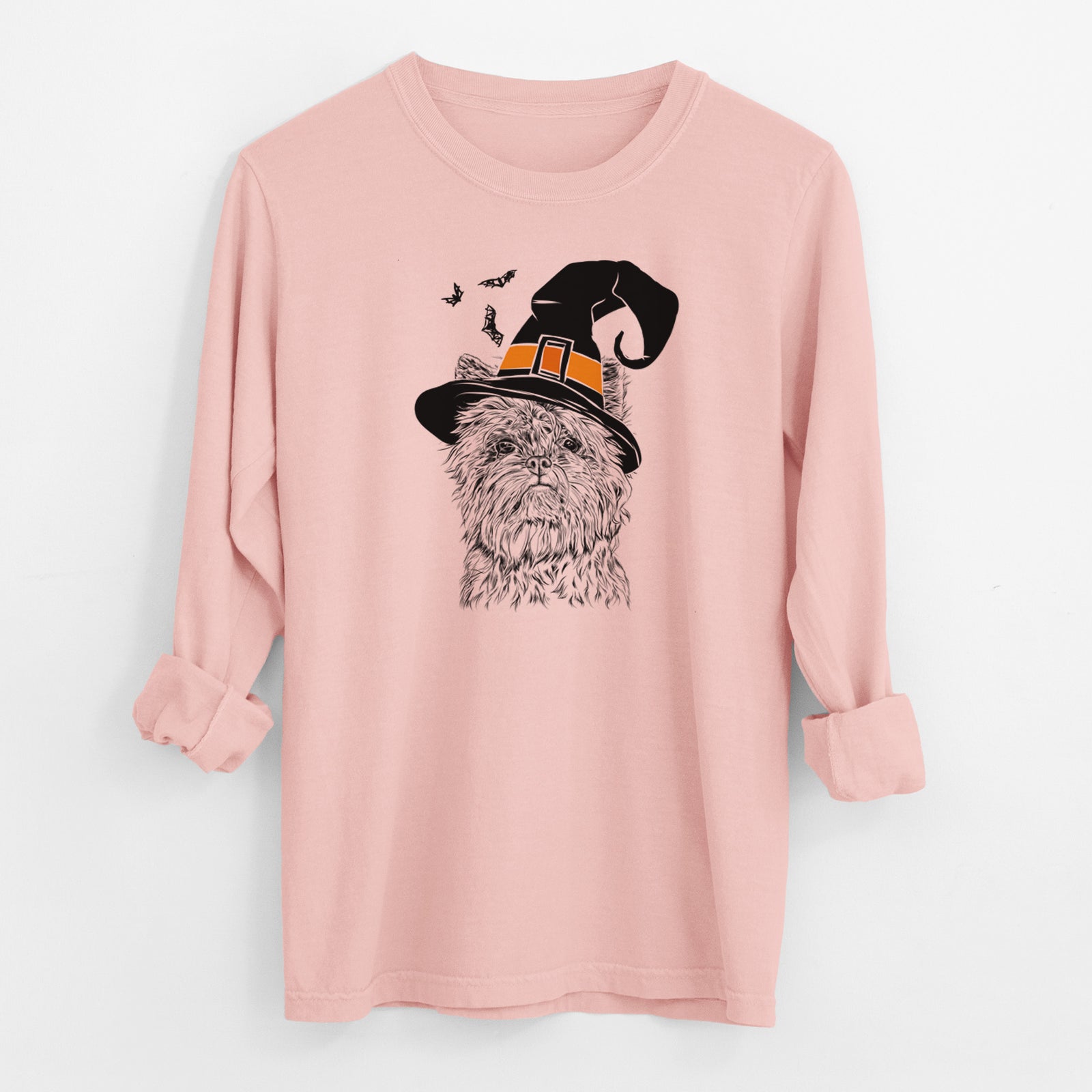 Witch Alvin the Affenpinscher - Men's Heavyweight 100% Cotton Long Sleeve