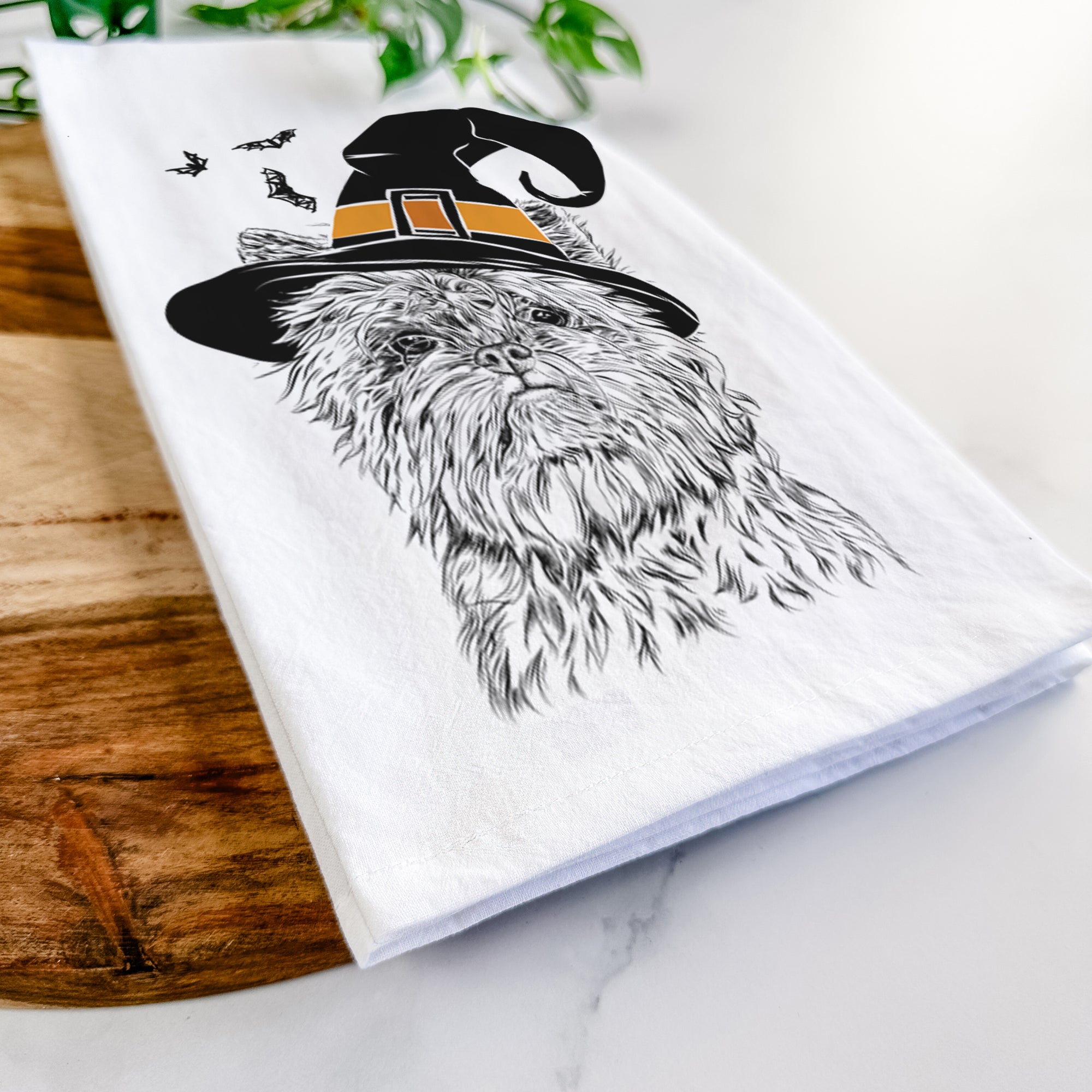 Alvin the Affenpinscher Tea Towel