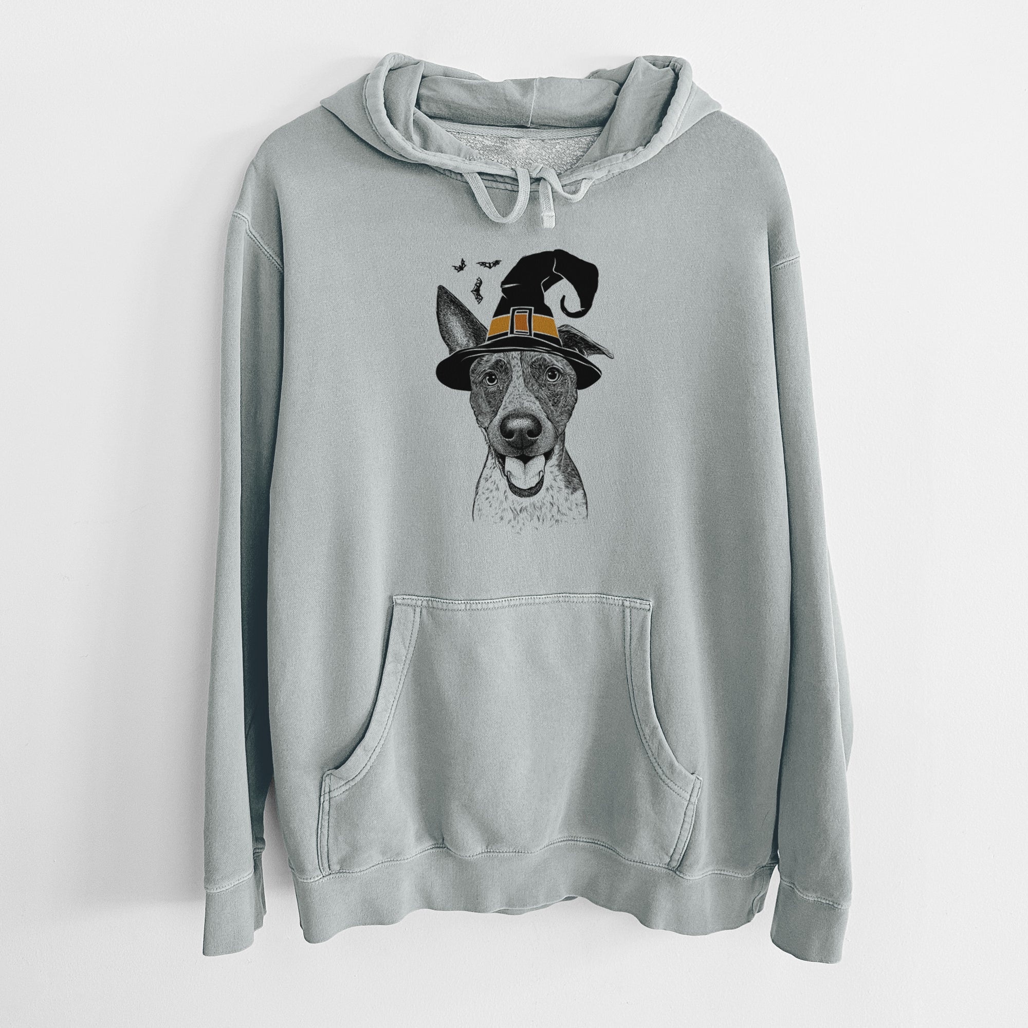 Witch Amigo the Heeler Mix - Unisex Pigment Dyed Hoodie