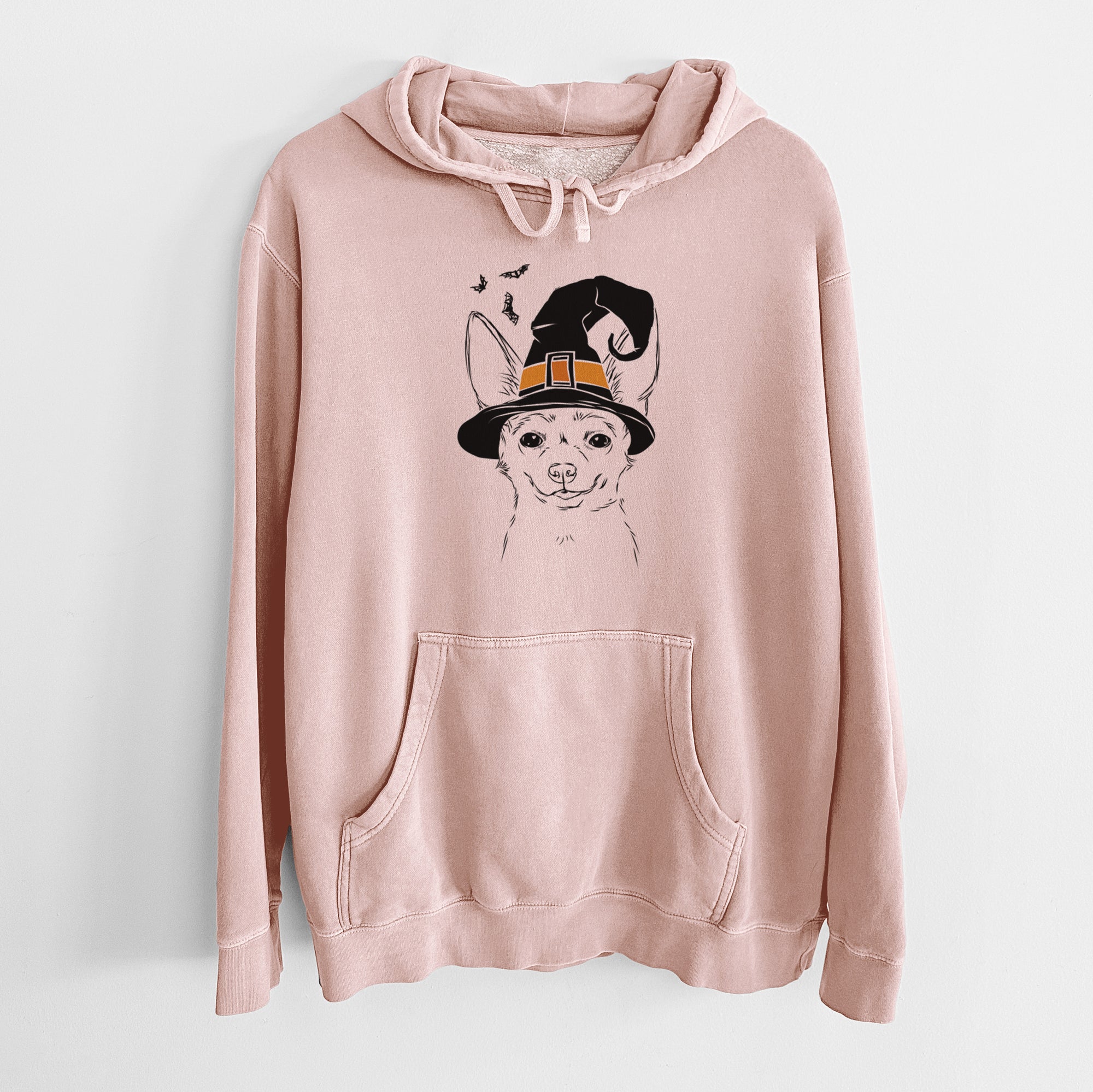 Witch Amos the Chihuahua - Unisex Pigment Dyed Hoodie