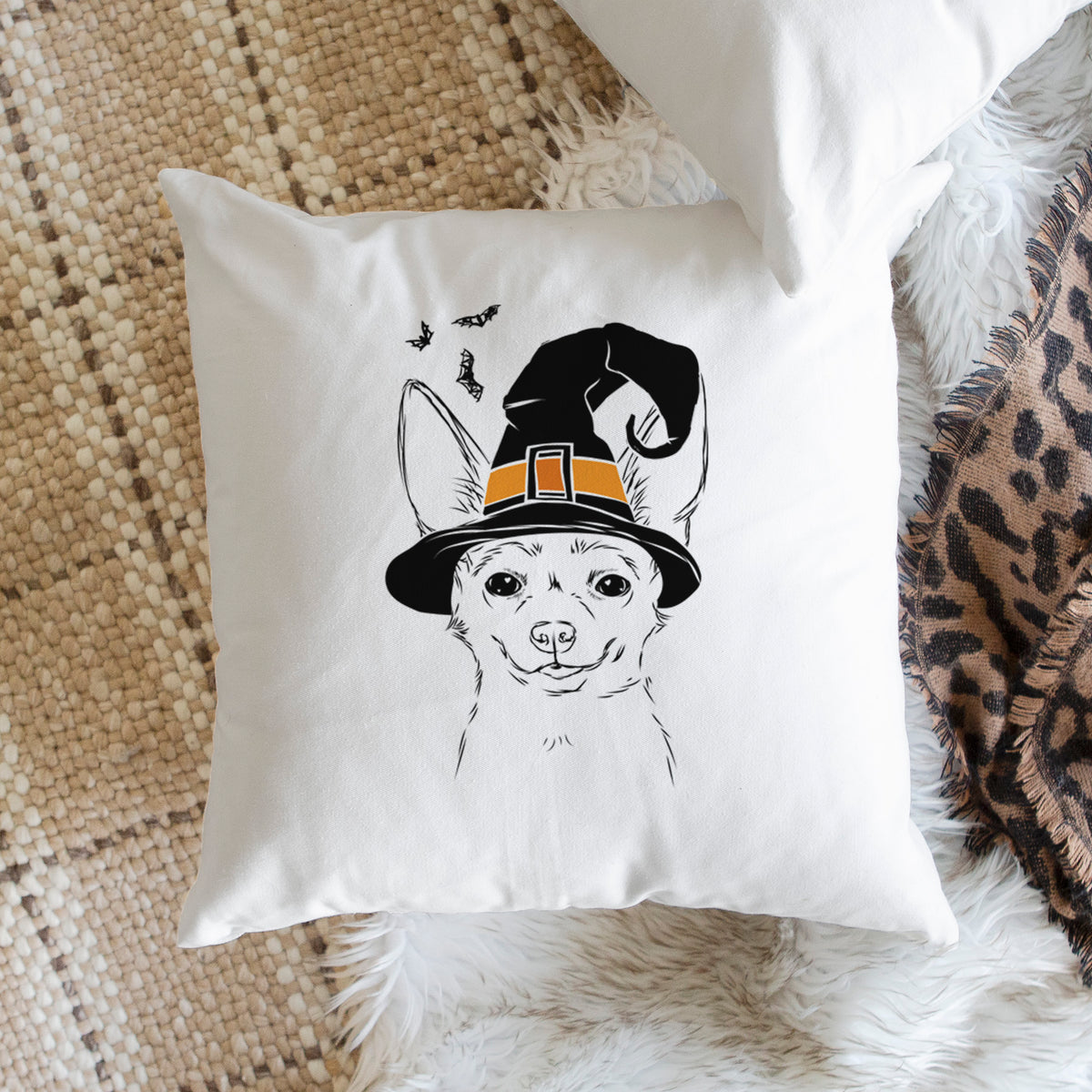Amos the Chihuahua - Throw Pillow Cover
