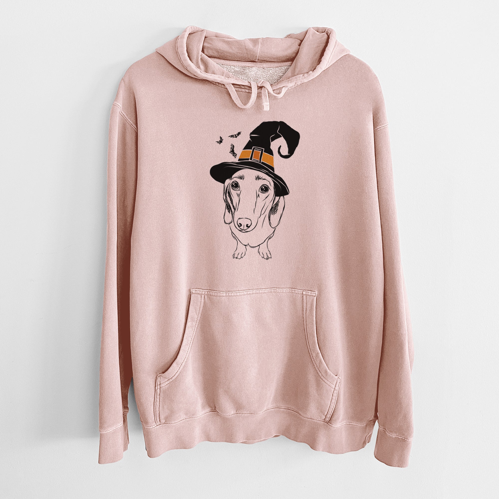 Witch Annabelle the Dachshund - Unisex Pigment Dyed Hoodie