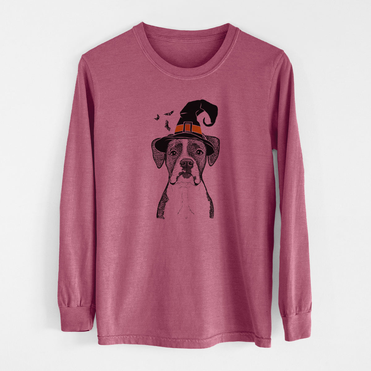 Witch Annie the Boxer - Men's Heavyweight 100% Cotton Long Sleeve