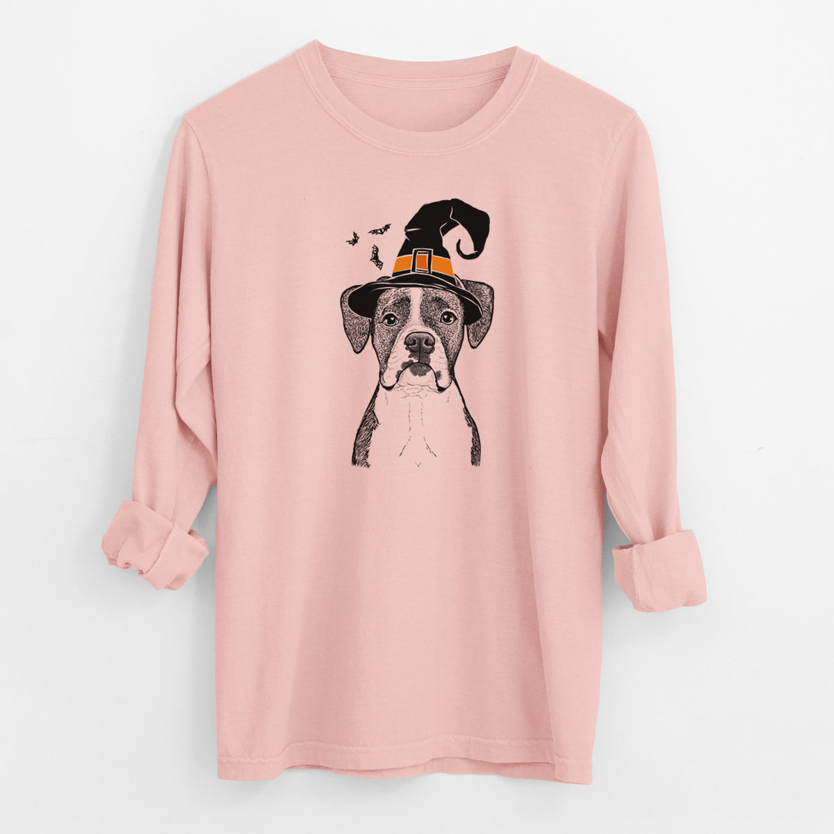 Witch Annie the Boxer - Men's Heavyweight 100% Cotton Long Sleeve