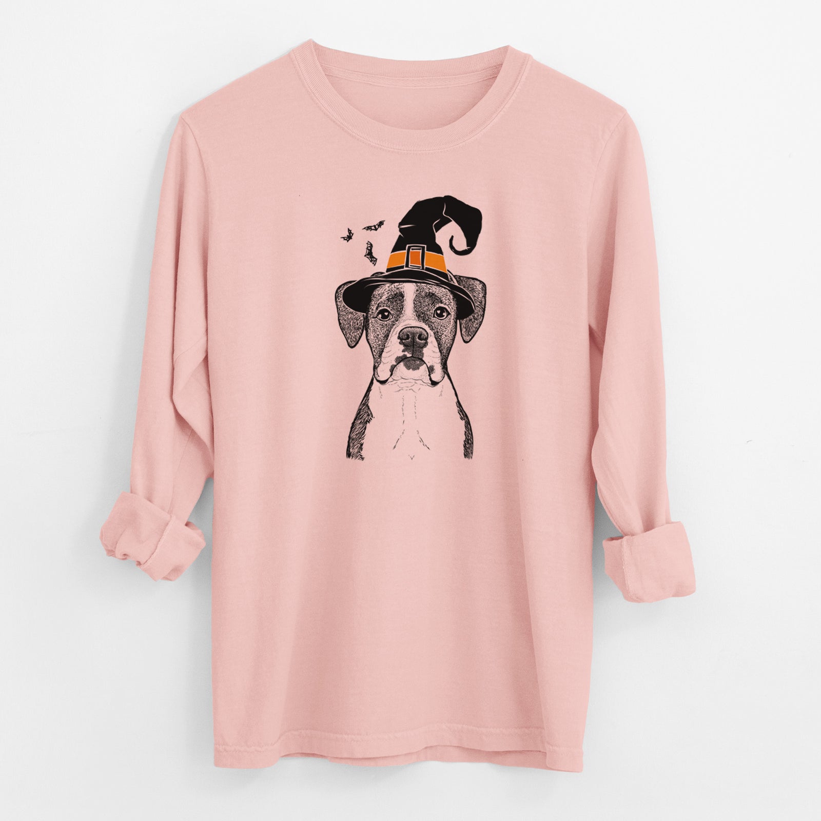 Witch Annie the Boxer - Men's Heavyweight 100% Cotton Long Sleeve