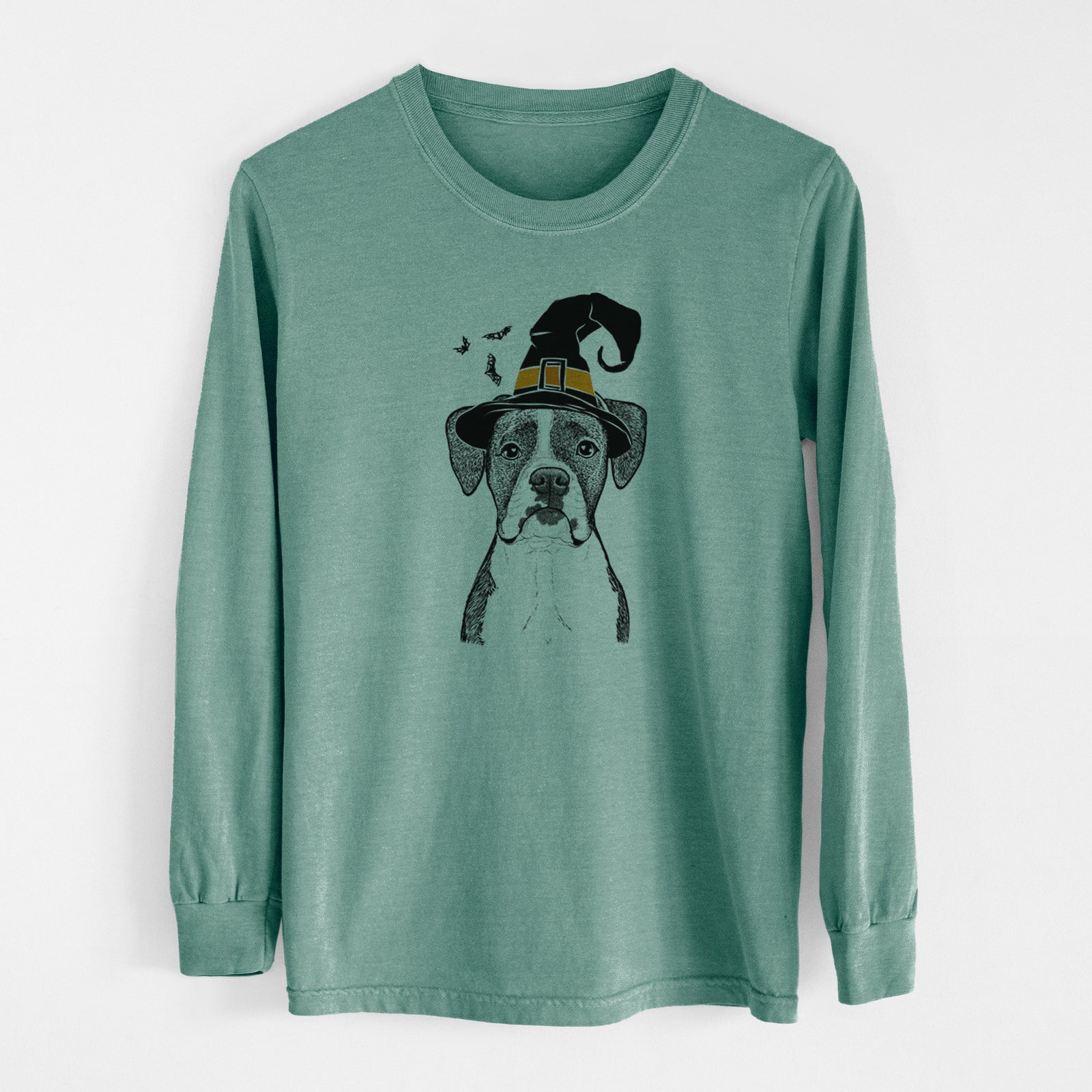 Witch Annie the Boxer - Men's Heavyweight 100% Cotton Long Sleeve