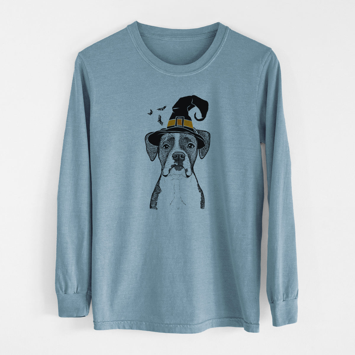 Witch Annie the Boxer - Men's Heavyweight 100% Cotton Long Sleeve