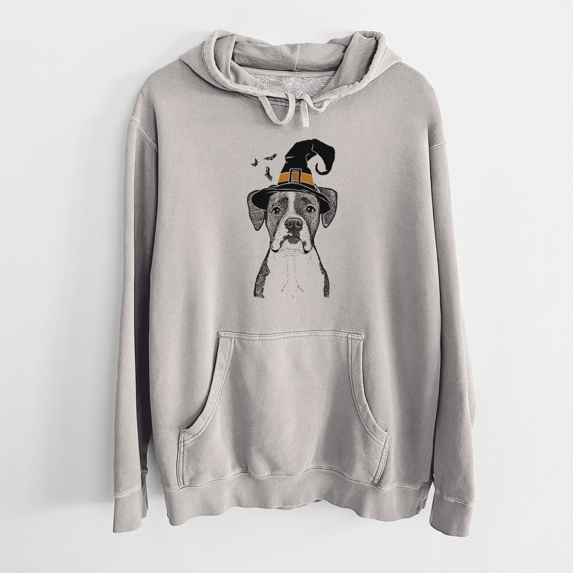 Witch Annie the Boxer - Unisex Pigment Dyed Hoodie