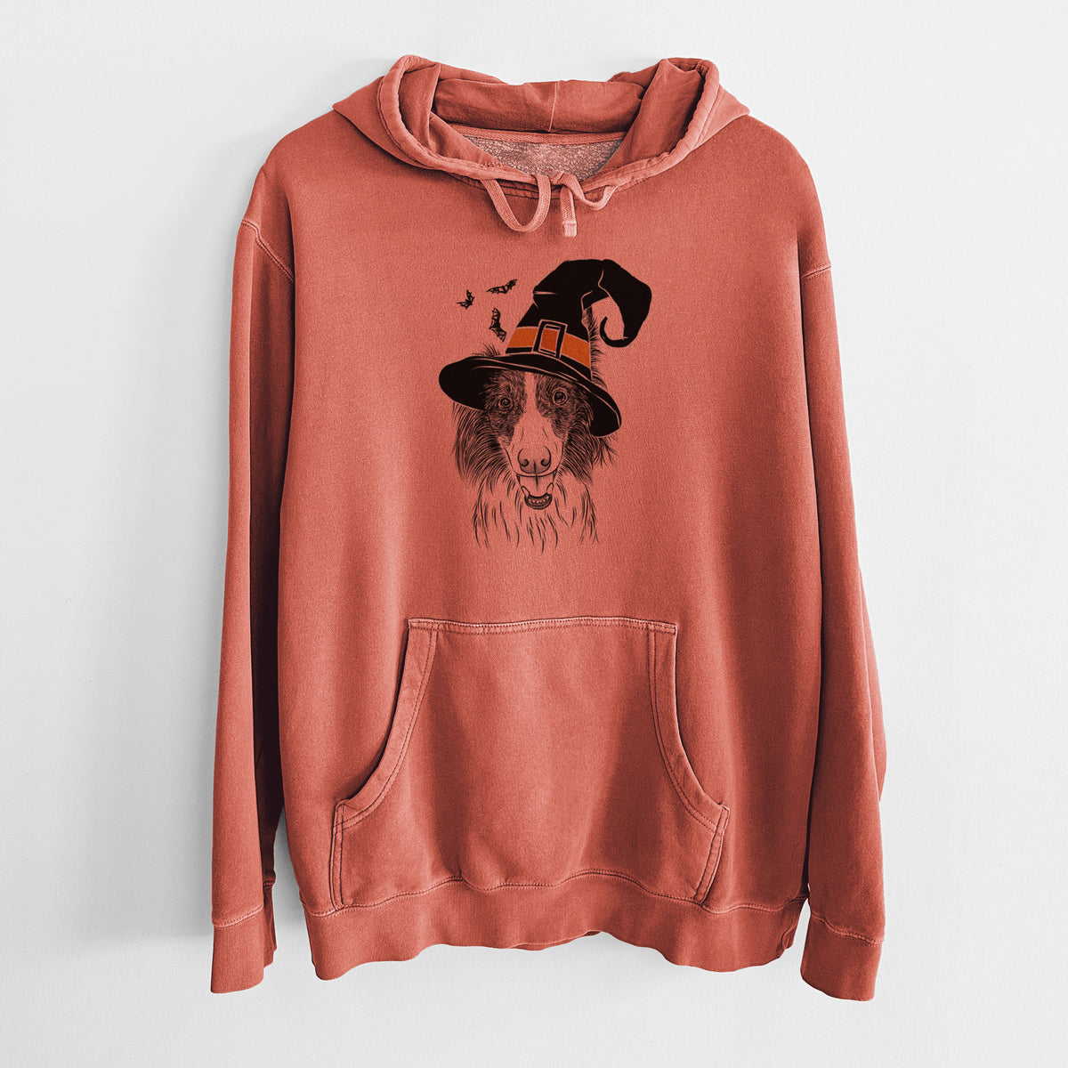 Witch Archie the Silken Windhound - Unisex Pigment Dyed Hoodie