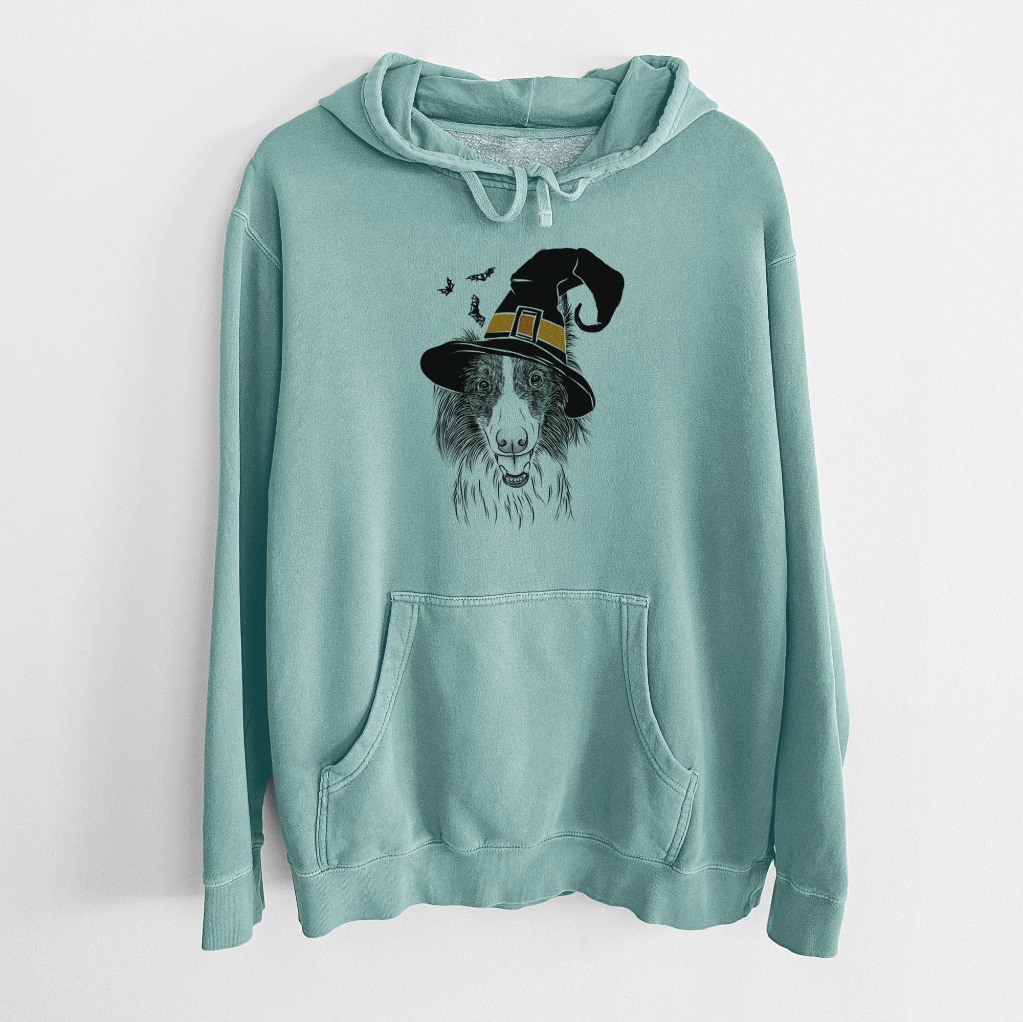 Witch Archie the Silken Windhound - Unisex Pigment Dyed Hoodie