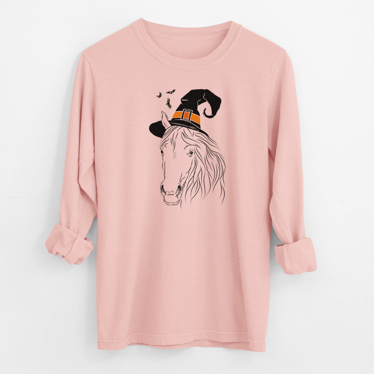 Witch Aria the Horse - Men's Heavyweight 100% Cotton Long Sleeve