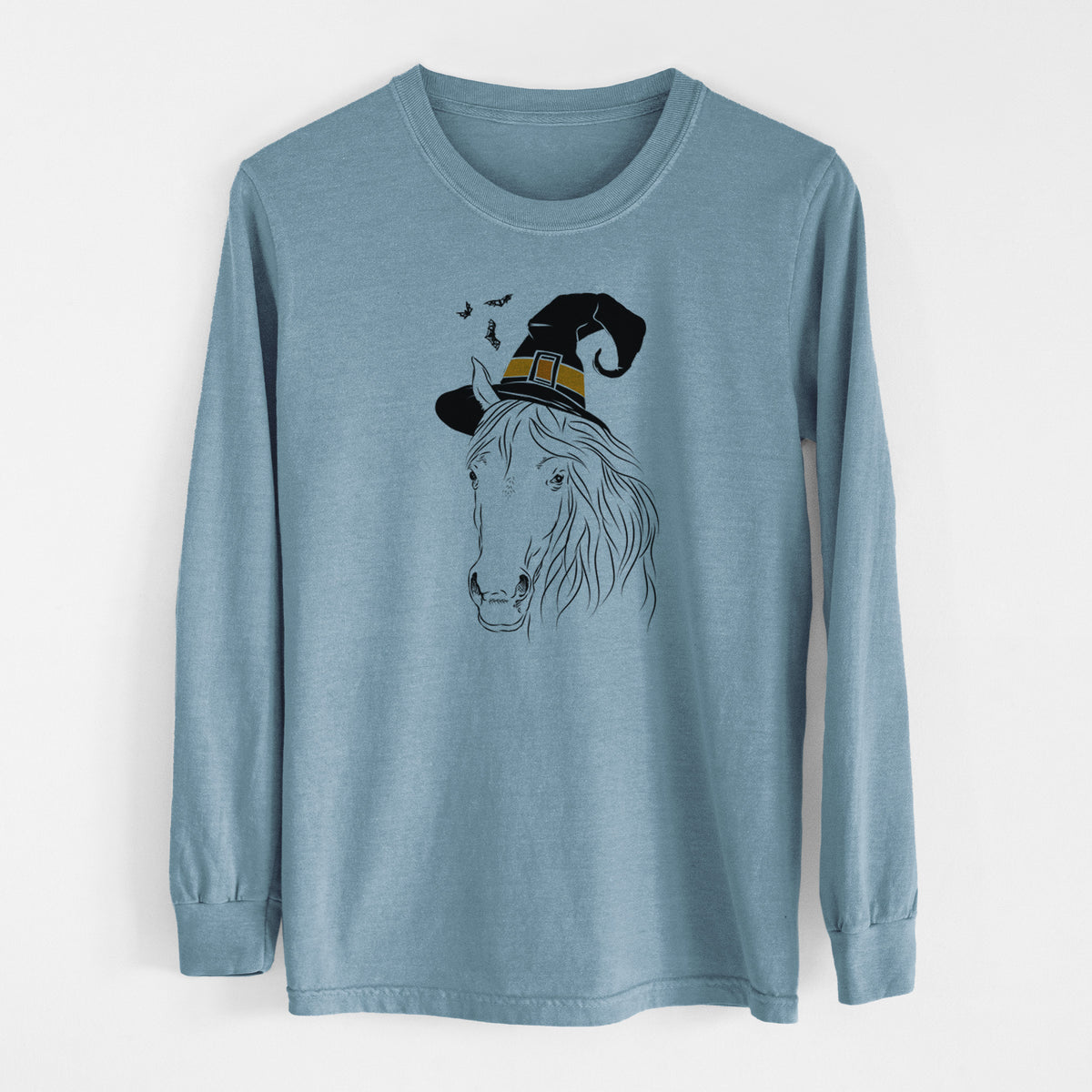 Witch Aria the Horse - Men's Heavyweight 100% Cotton Long Sleeve