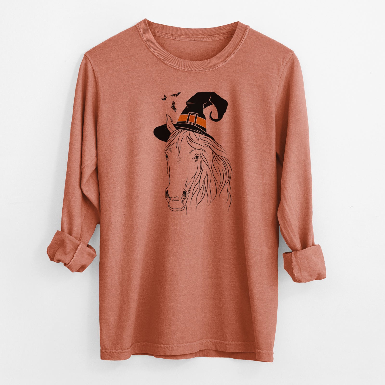 Witch Aria the Horse - Men's Heavyweight 100% Cotton Long Sleeve