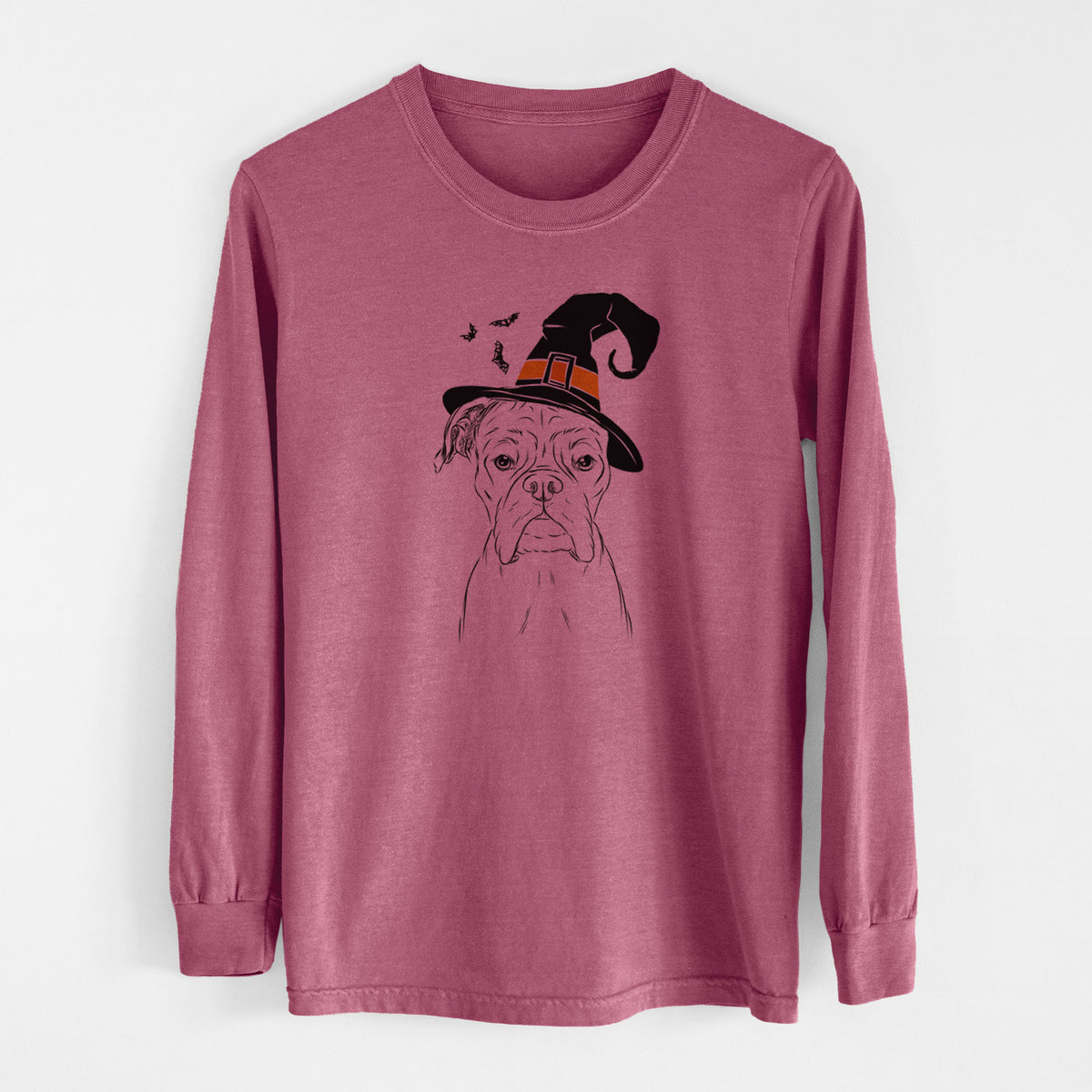 Witch Axel the Boxer - Men's Heavyweight 100% Cotton Long Sleeve