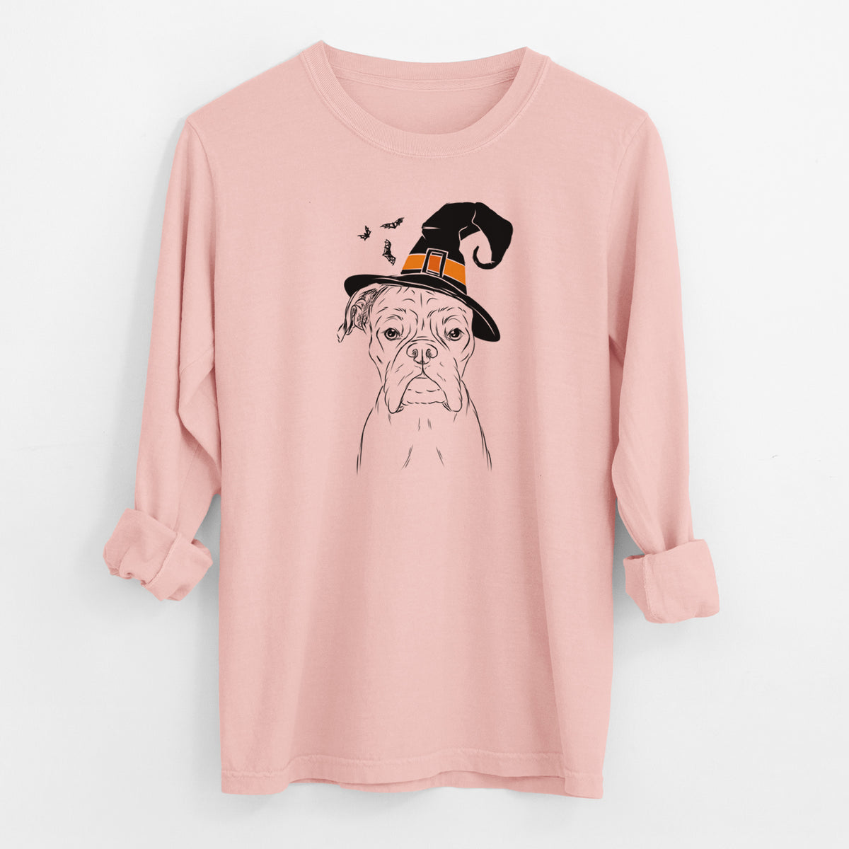 Witch Axel the Boxer - Men's Heavyweight 100% Cotton Long Sleeve