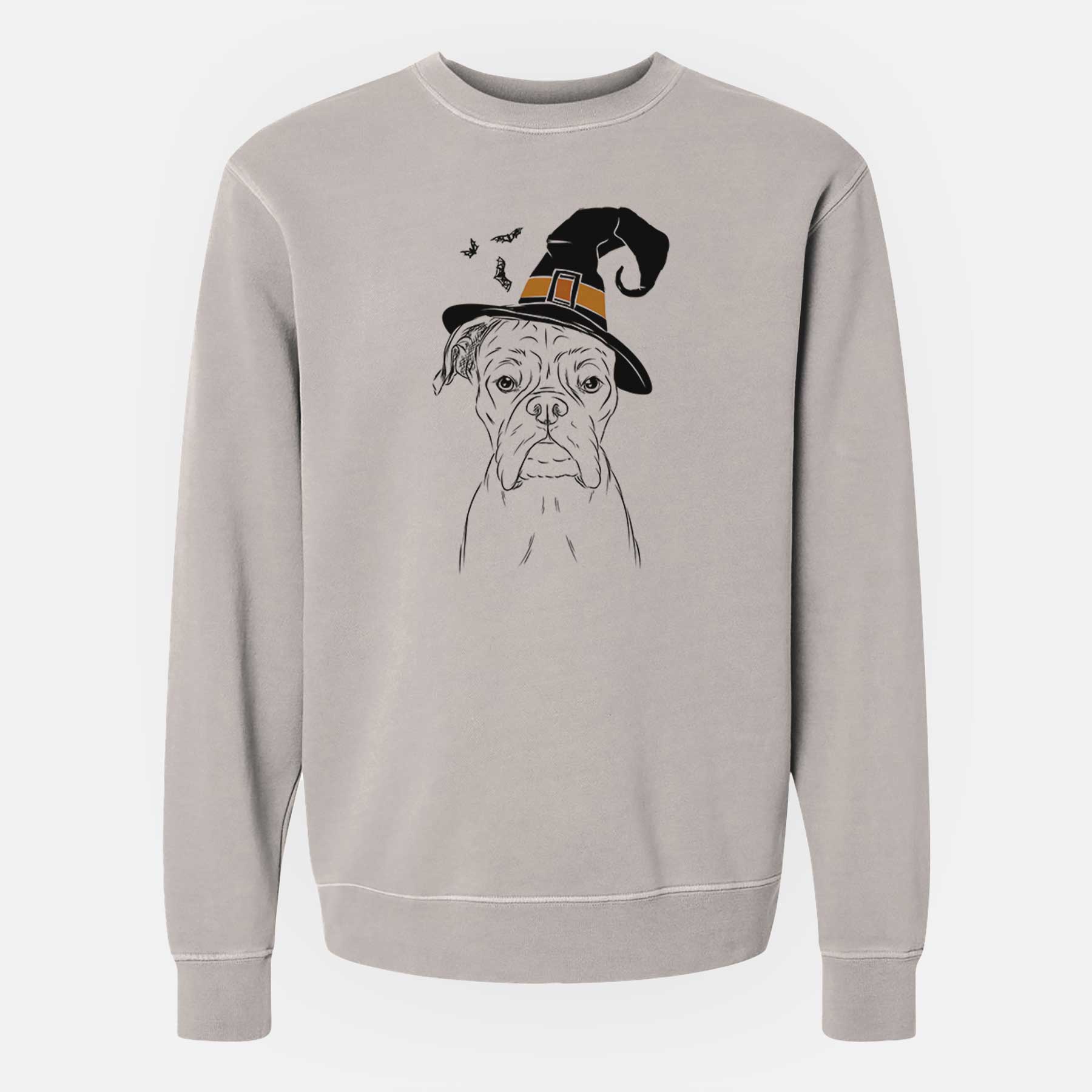 Witch Axel the Boxer - Unisex Pigment Dyed Crew Sweatshirt