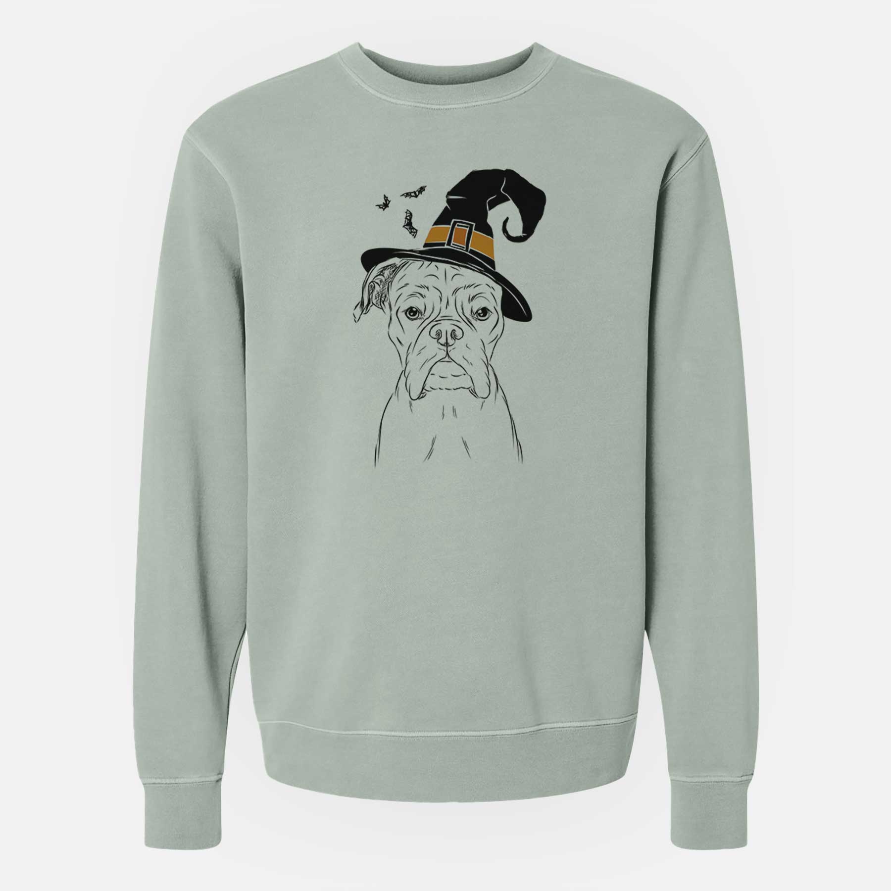 Witch Axel the Boxer - Unisex Pigment Dyed Crew Sweatshirt