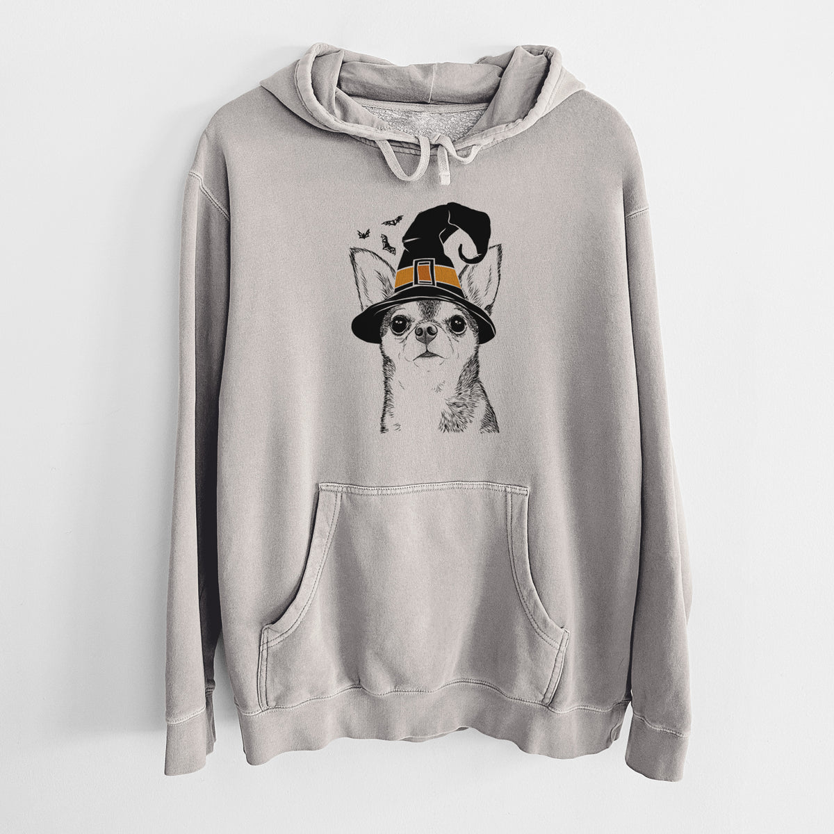 Witch Baby the Chihuahua - Unisex Pigment Dyed Hoodie