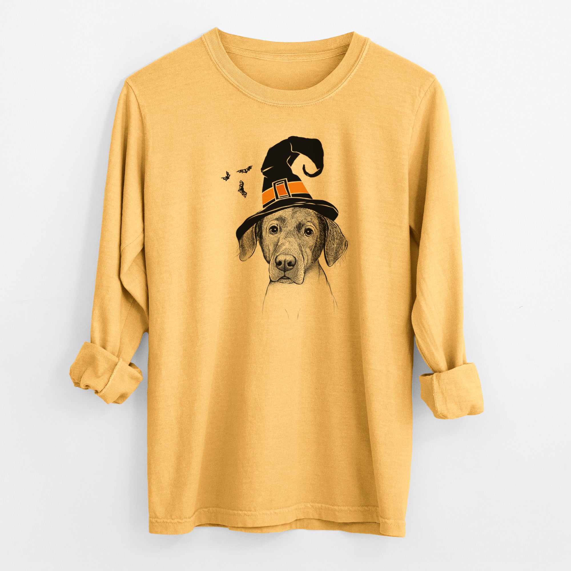 Witch Baldwin the Mixed Breed - Men's Heavyweight 100% Cotton Long Sleeve