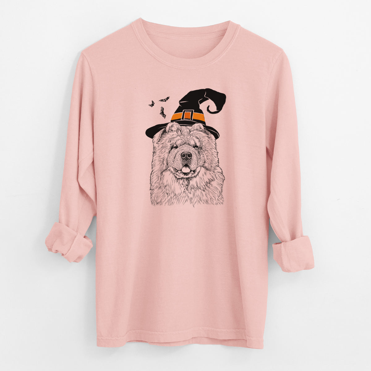 Witch Baloo the Chow Chow - Men's Heavyweight 100% Cotton Long Sleeve