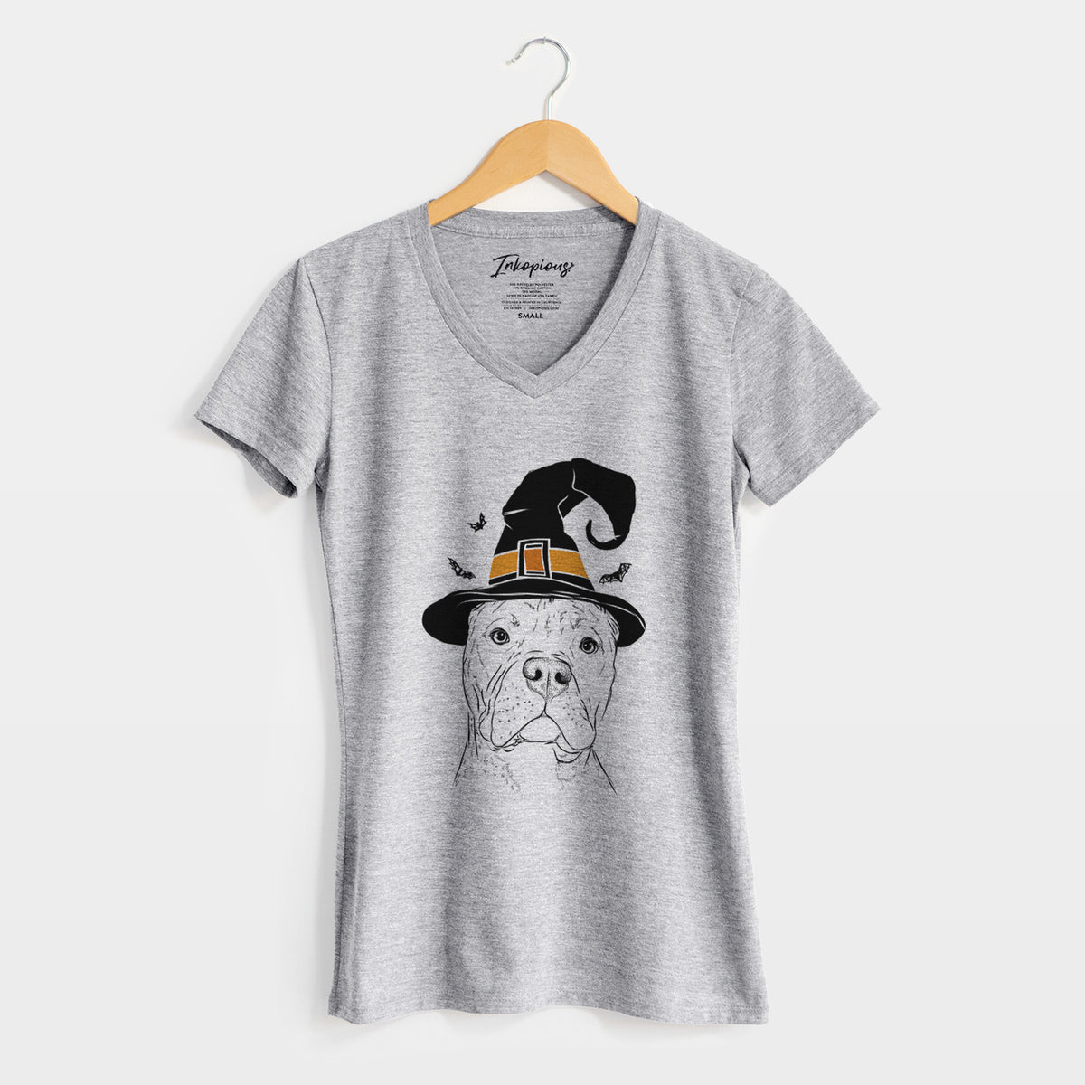 Witch Bam Bam the Pitbull - Women's Perfect V-neck Shirt