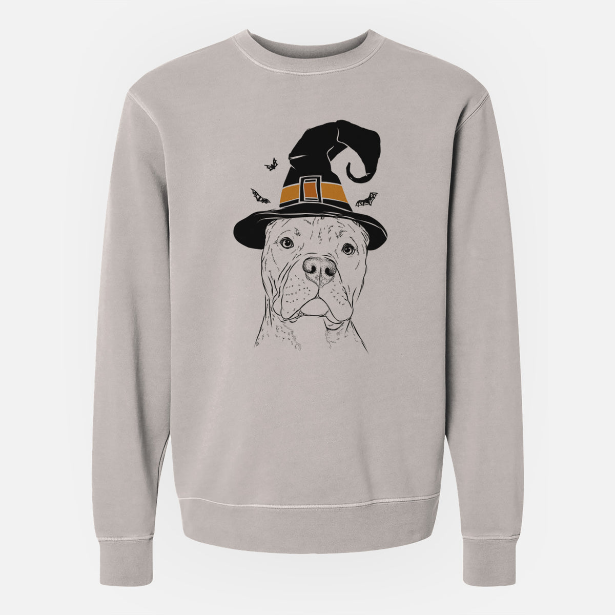 Witch Bam Bam the Pitbull - Unisex Pigment Dyed Crew Sweatshirt
